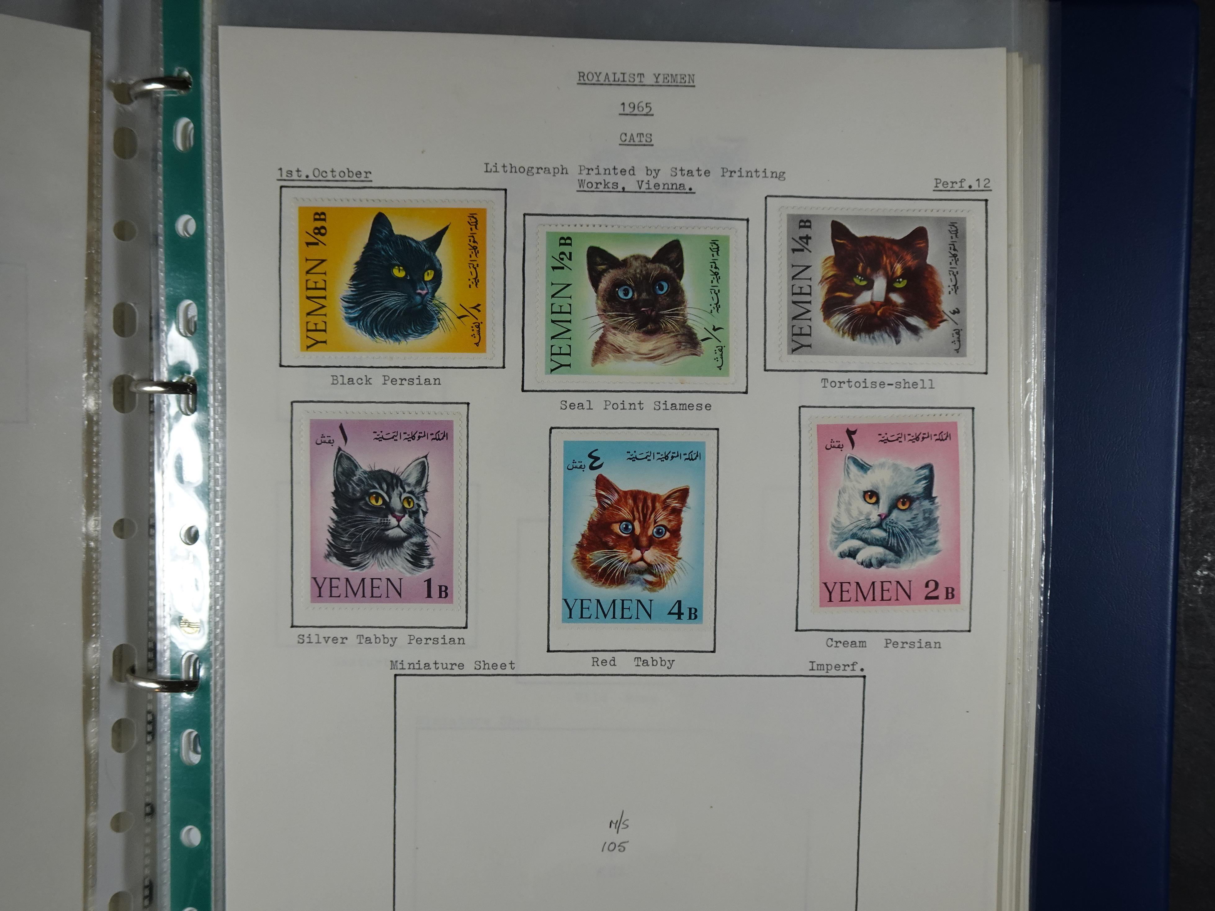 Mooie opgezette collectie veel deel gestempeld met betere blokken. 
Jaren 60 postfris. 12