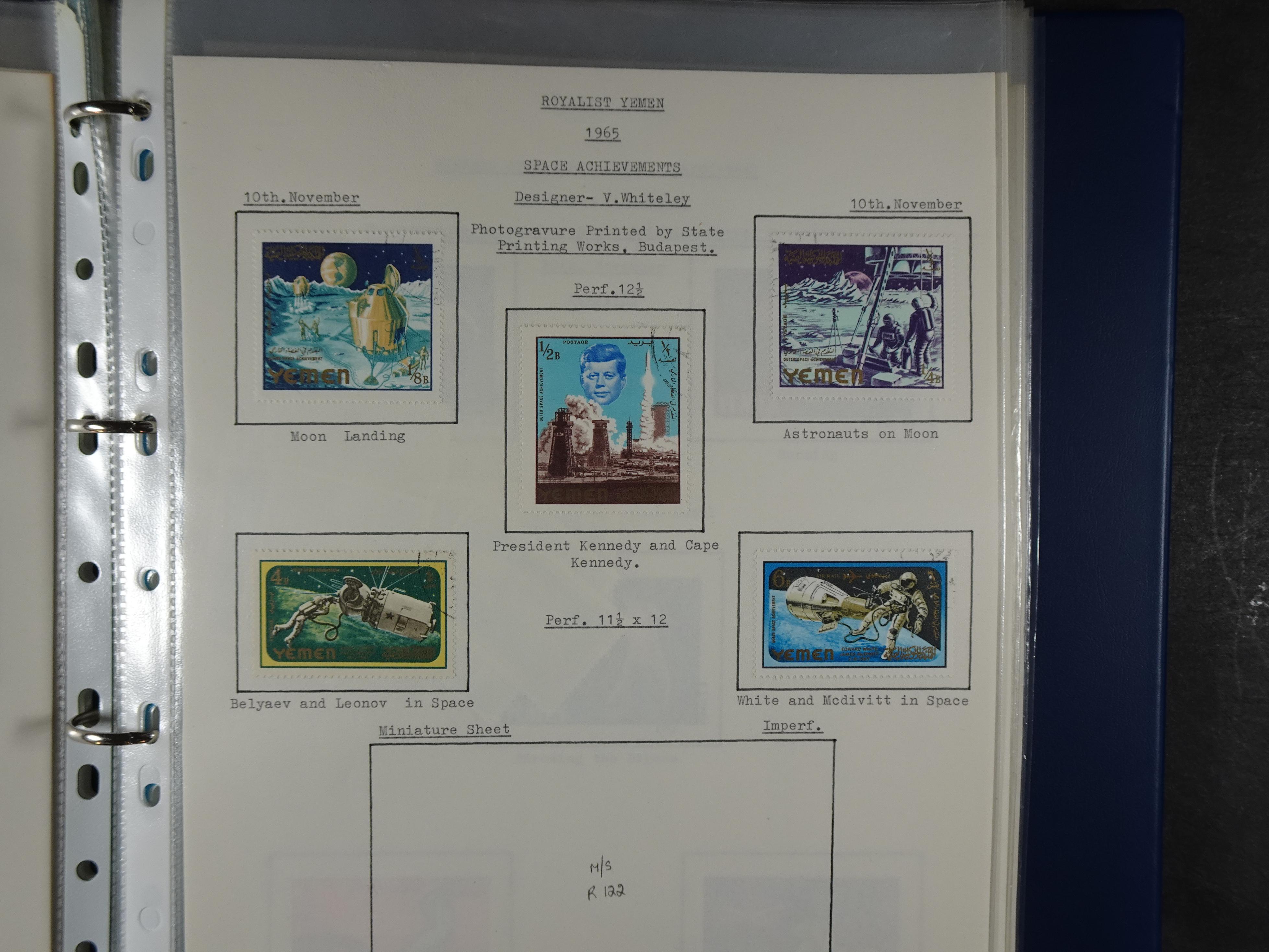 Mooie opgezette collectie veel deel gestempeld met betere blokken. 
Jaren 60 postfris. 15