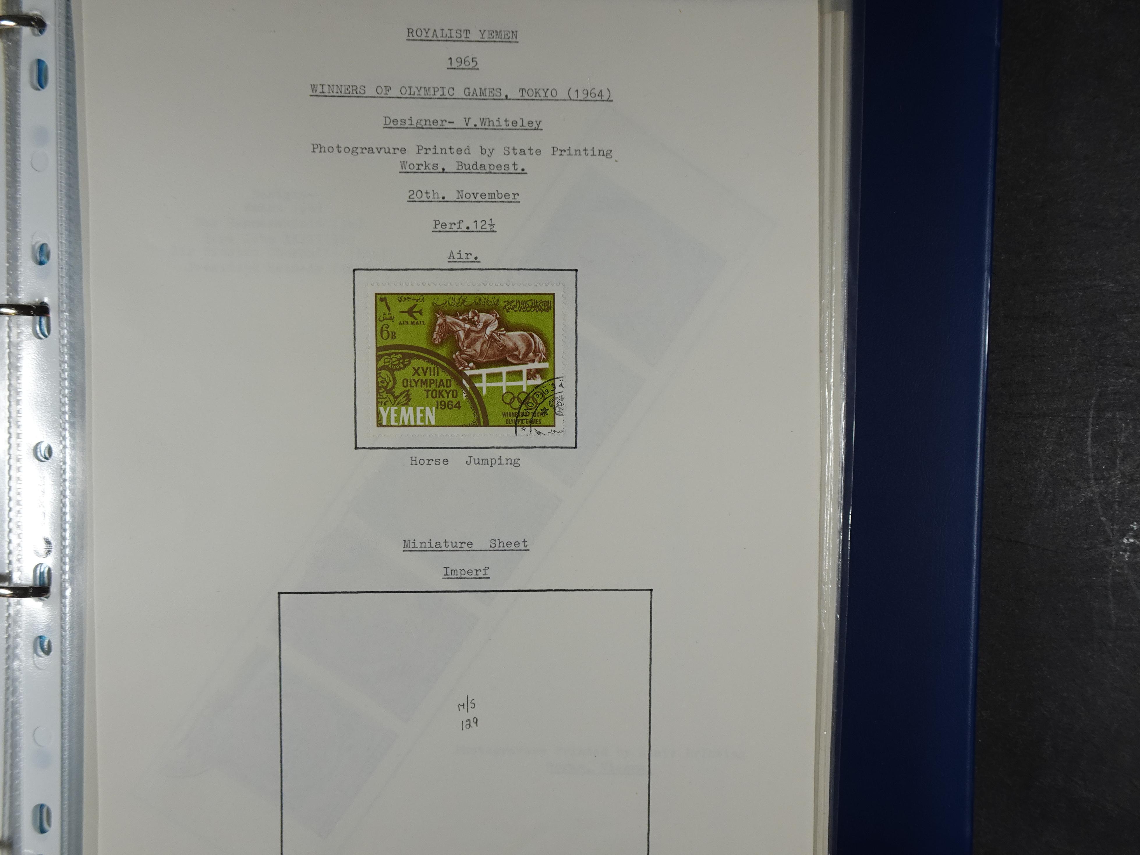 Mooie opgezette collectie veel deel gestempeld met betere blokken. 
Jaren 60 postfris. 19