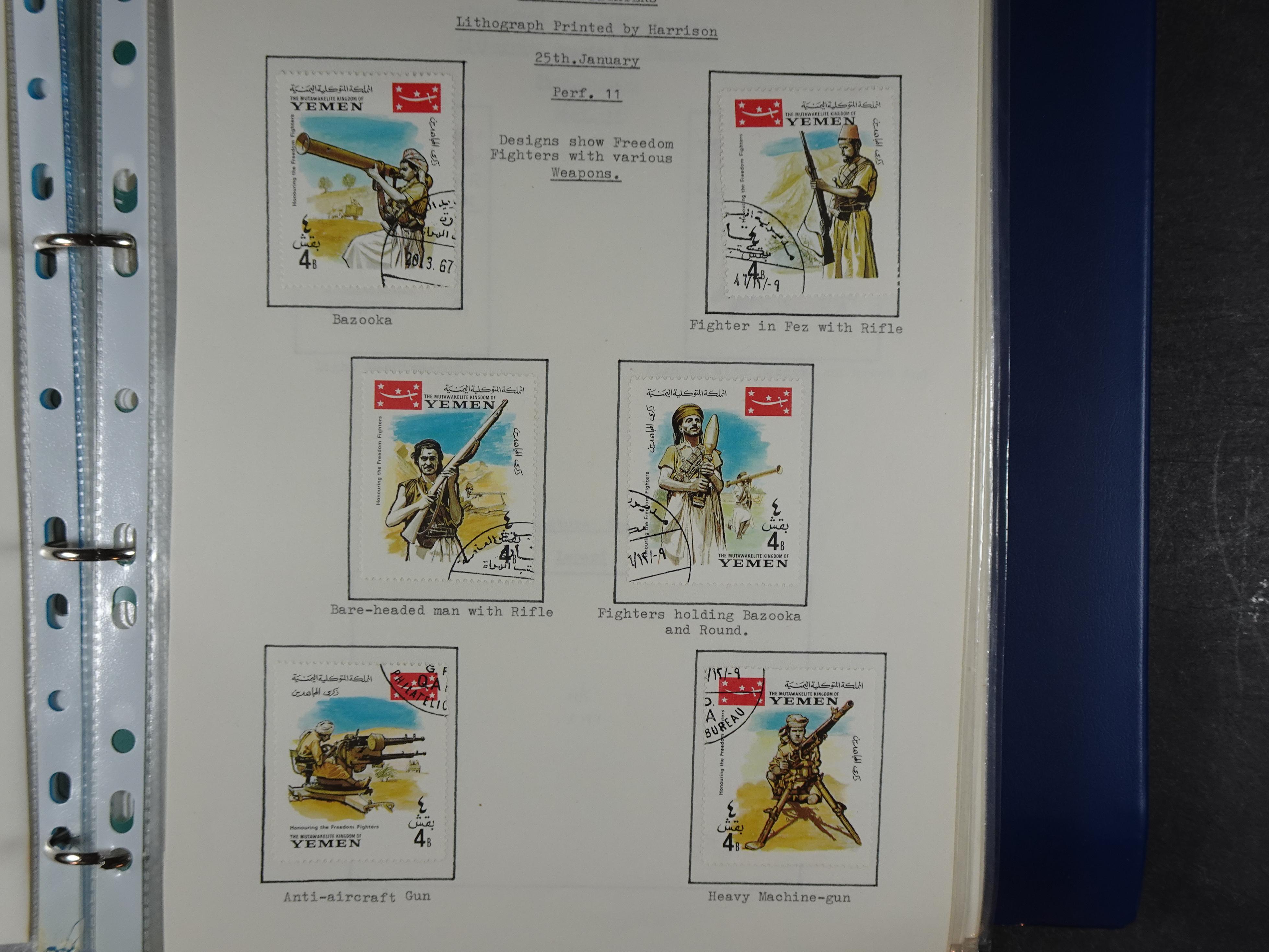 Mooie opgezette collectie veel deel gestempeld met betere blokken. 
Jaren 60 postfris. 24