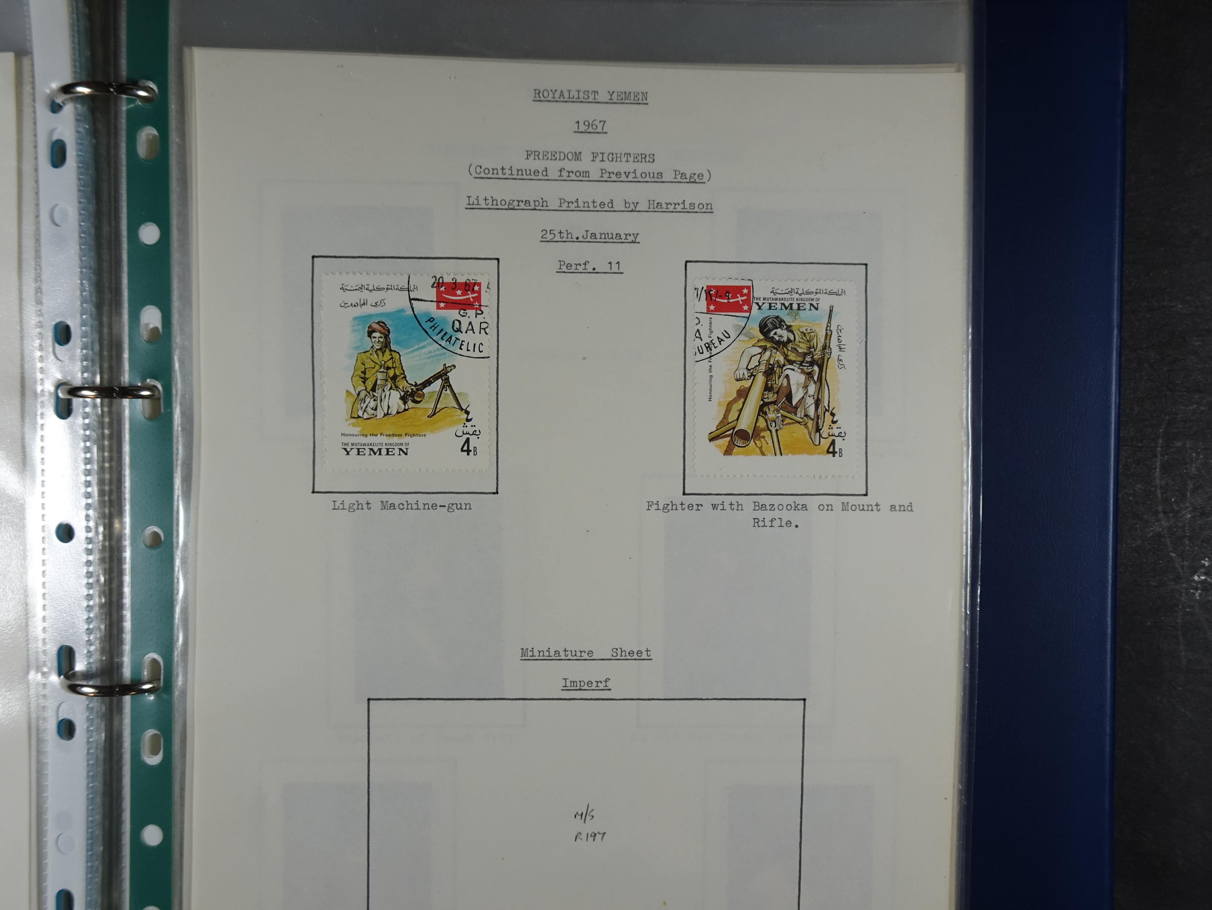 Mooie opgezette collectie veel deel gestempeld met betere blokken. 
Jaren 60 postfris. 25