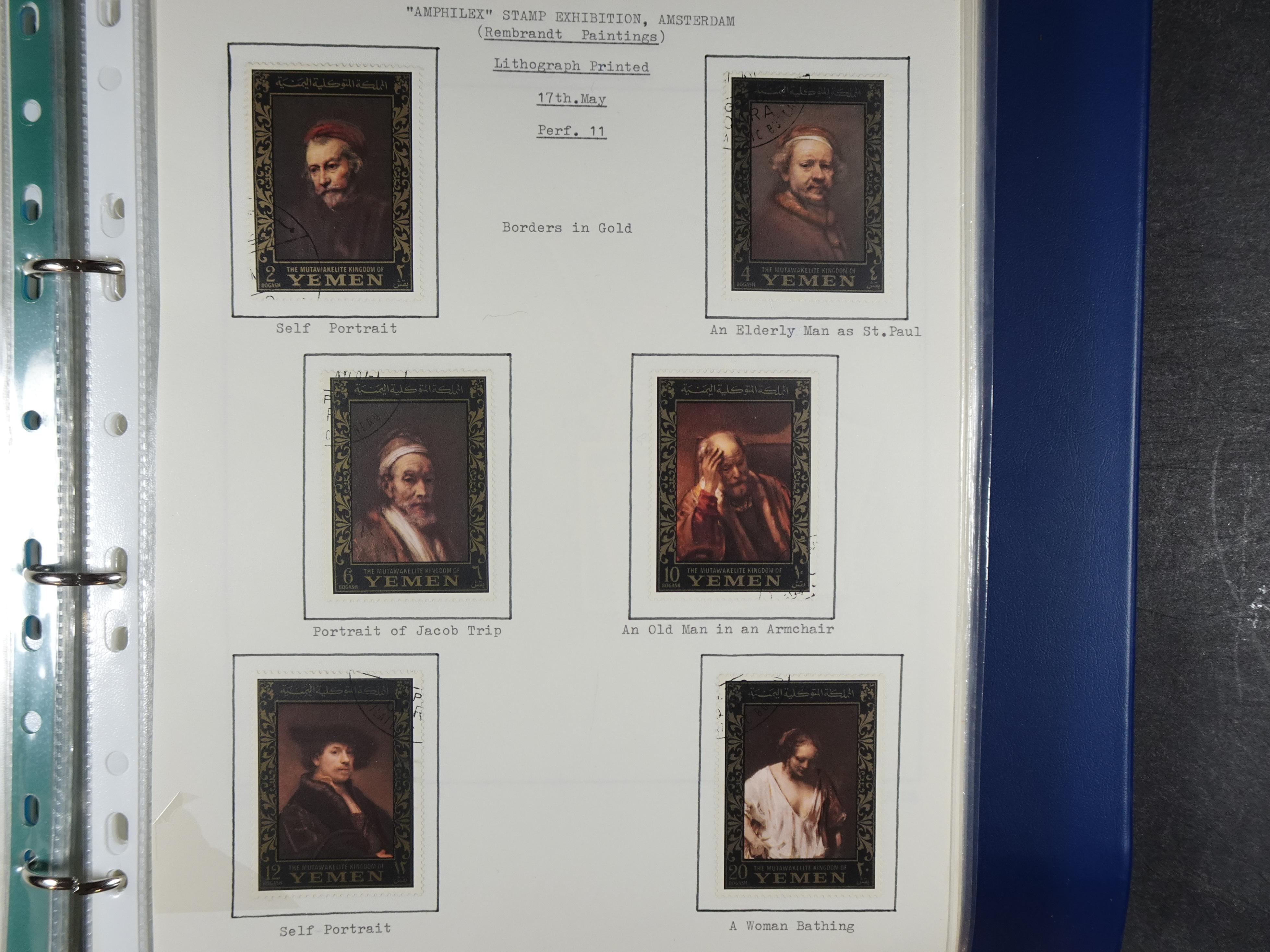 Mooie opgezette collectie veel deel gestempeld met betere blokken. 
Jaren 60 postfris. 26