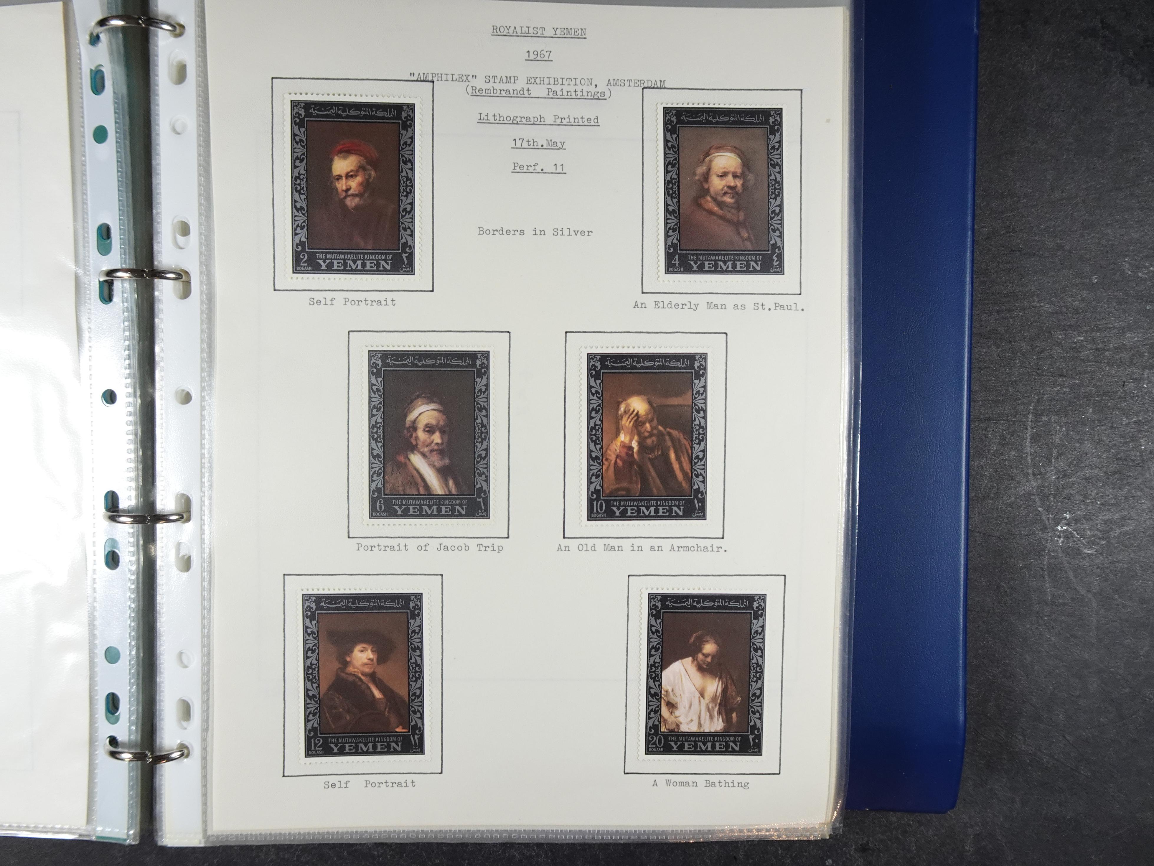 Mooie opgezette collectie veel deel gestempeld met betere blokken. 
Jaren 60 postfris. 27