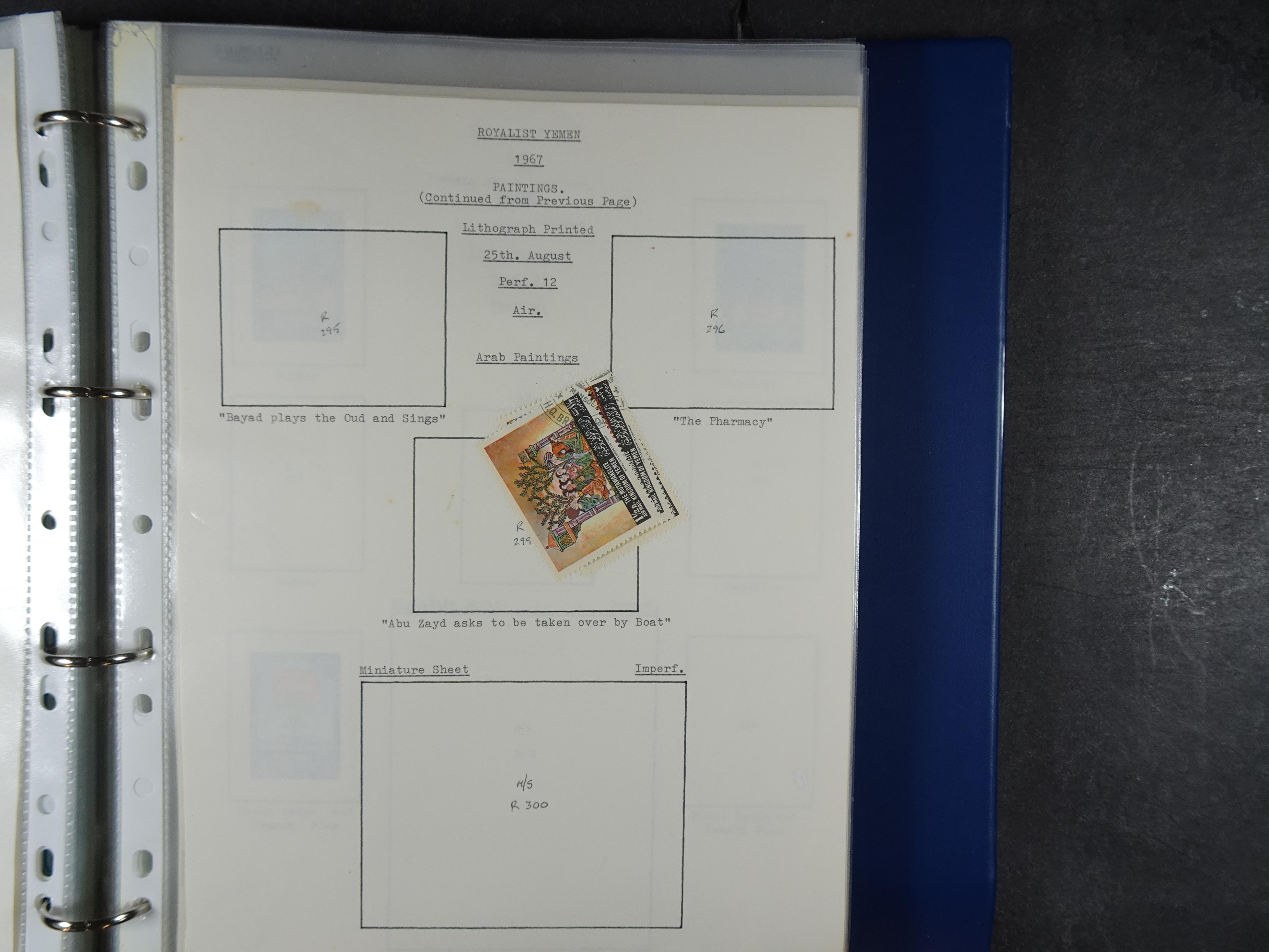 Mooie opgezette collectie veel deel gestempeld met betere blokken. 
Jaren 60 postfris. 35