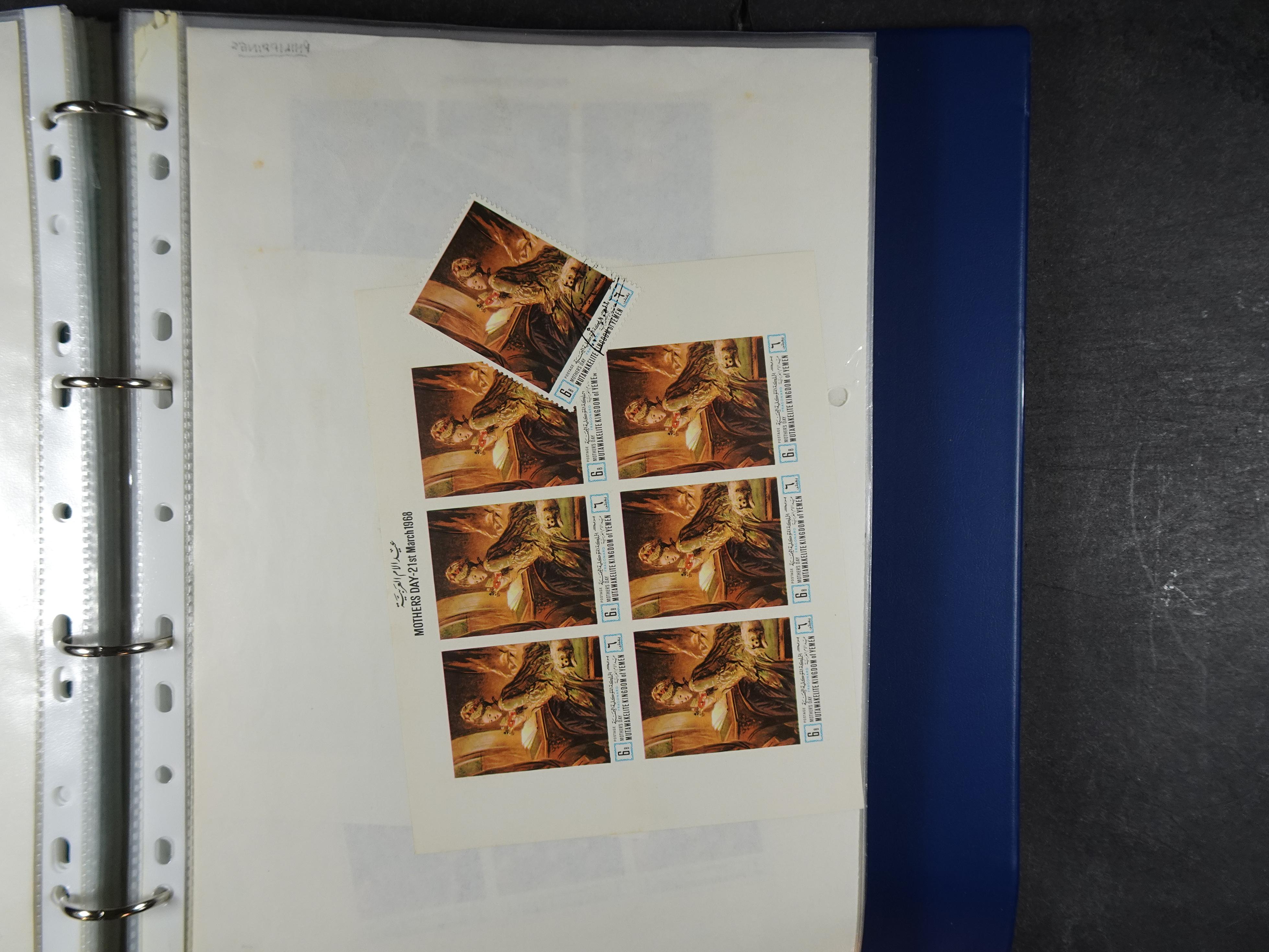 Mooie opgezette collectie veel deel gestempeld met betere blokken. 
Jaren 60 postfris. 38