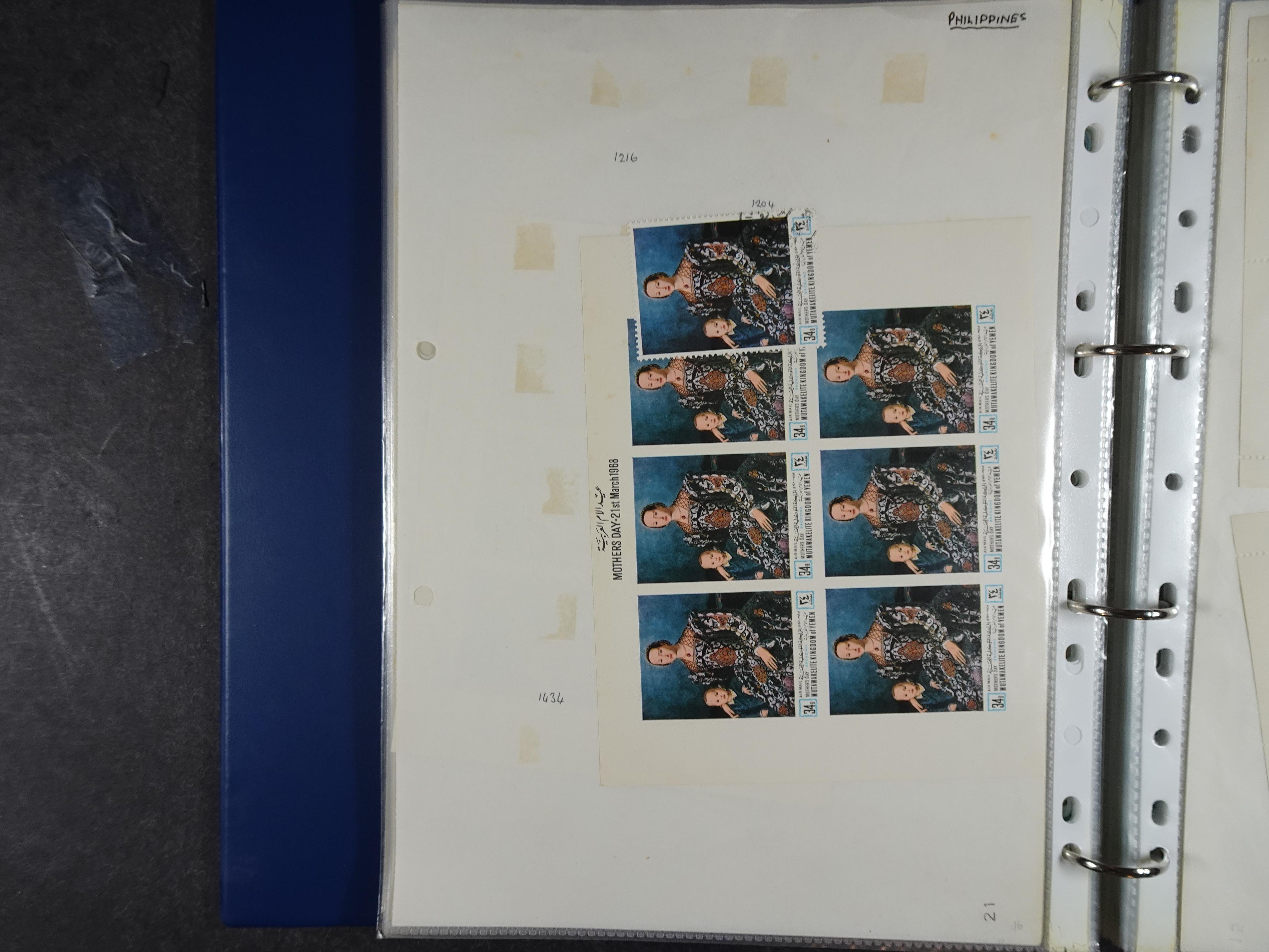 Mooie opgezette collectie veel deel gestempeld met betere blokken. 
Jaren 60 postfris. 39