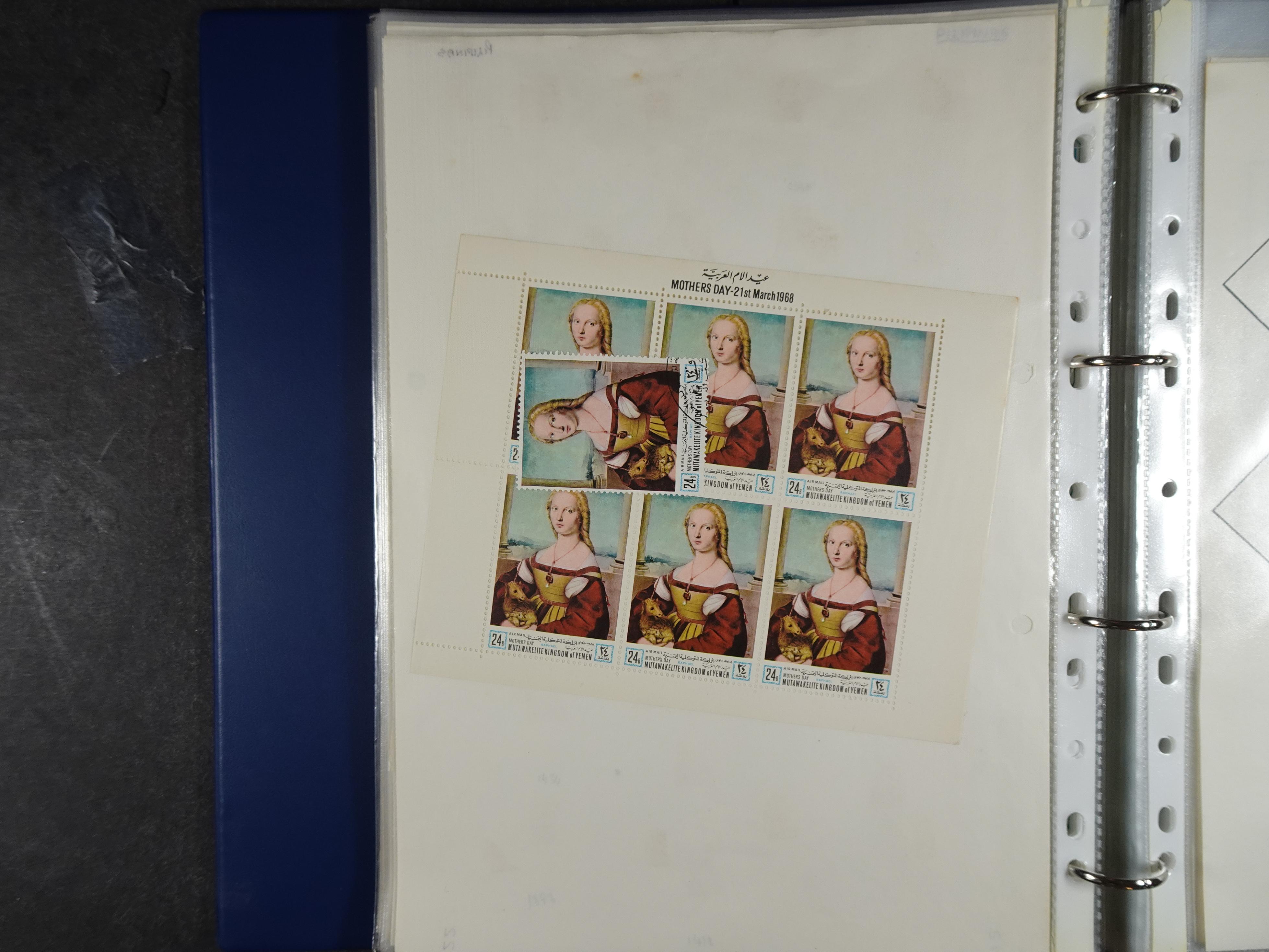 Mooie opgezette collectie veel deel gestempeld met betere blokken. 
Jaren 60 postfris. 41