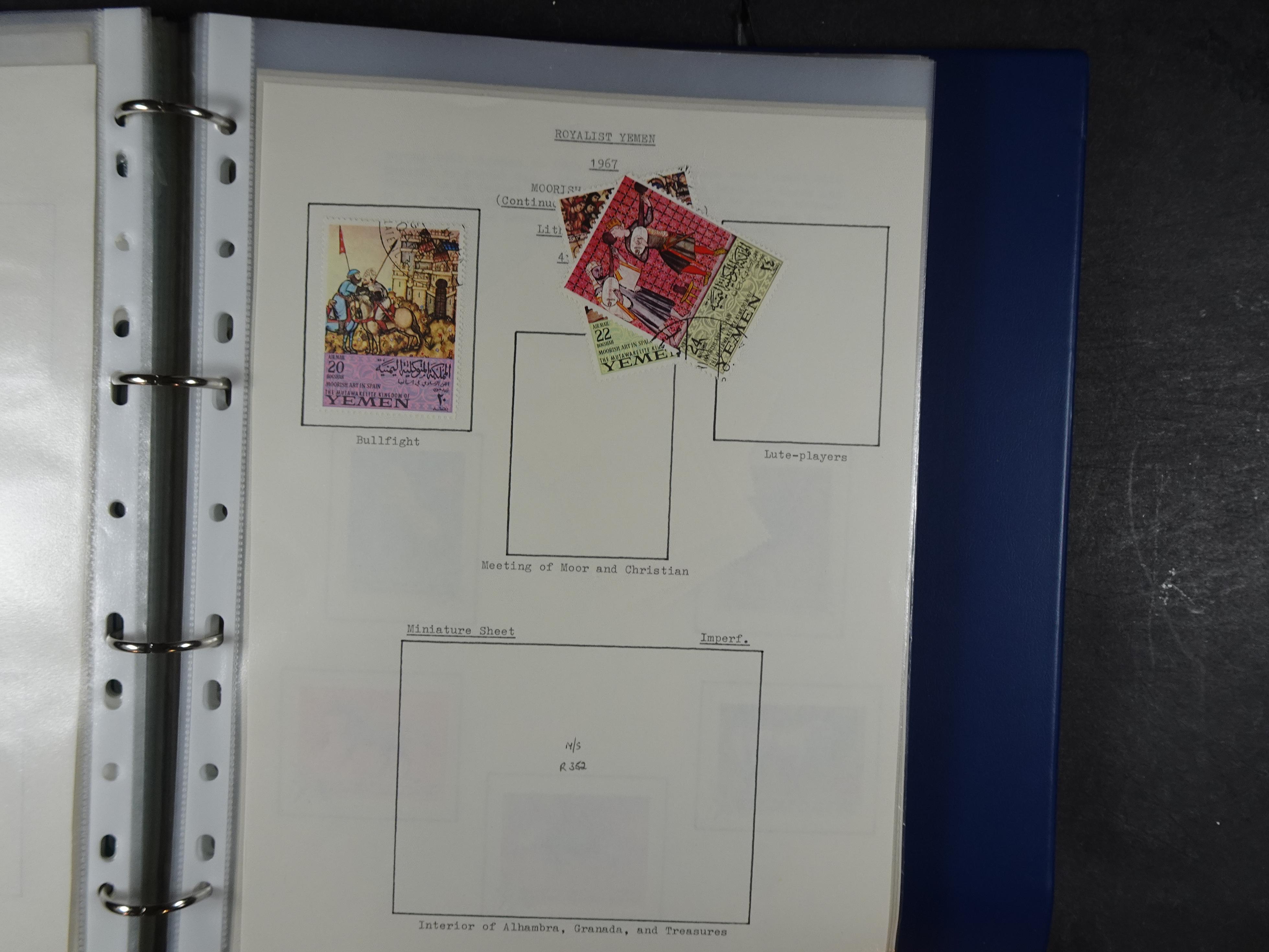 Mooie opgezette collectie veel deel gestempeld met betere blokken. 
Jaren 60 postfris. 45