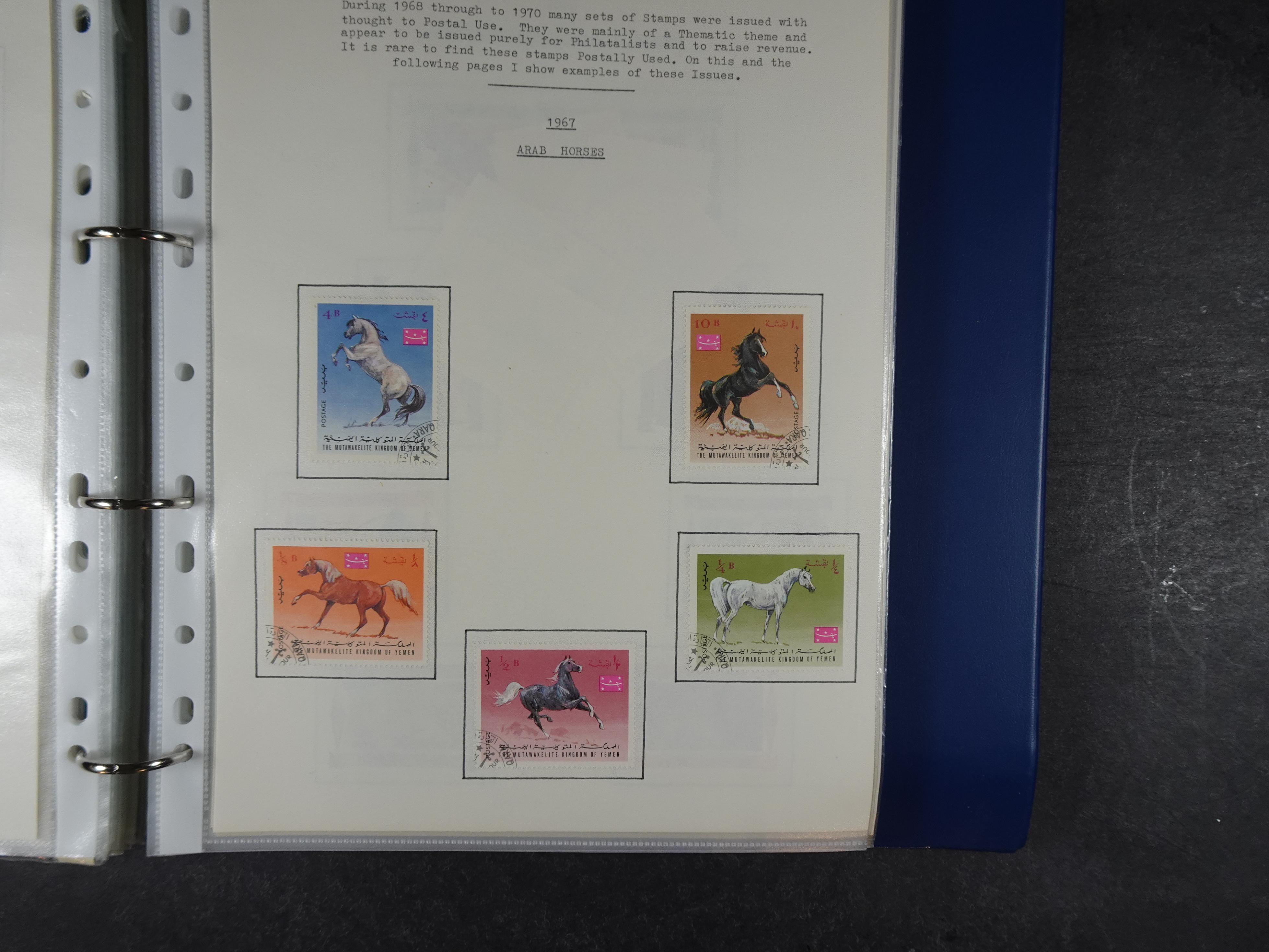 Mooie opgezette collectie veel deel gestempeld met betere blokken. 
Jaren 60 postfris. 47