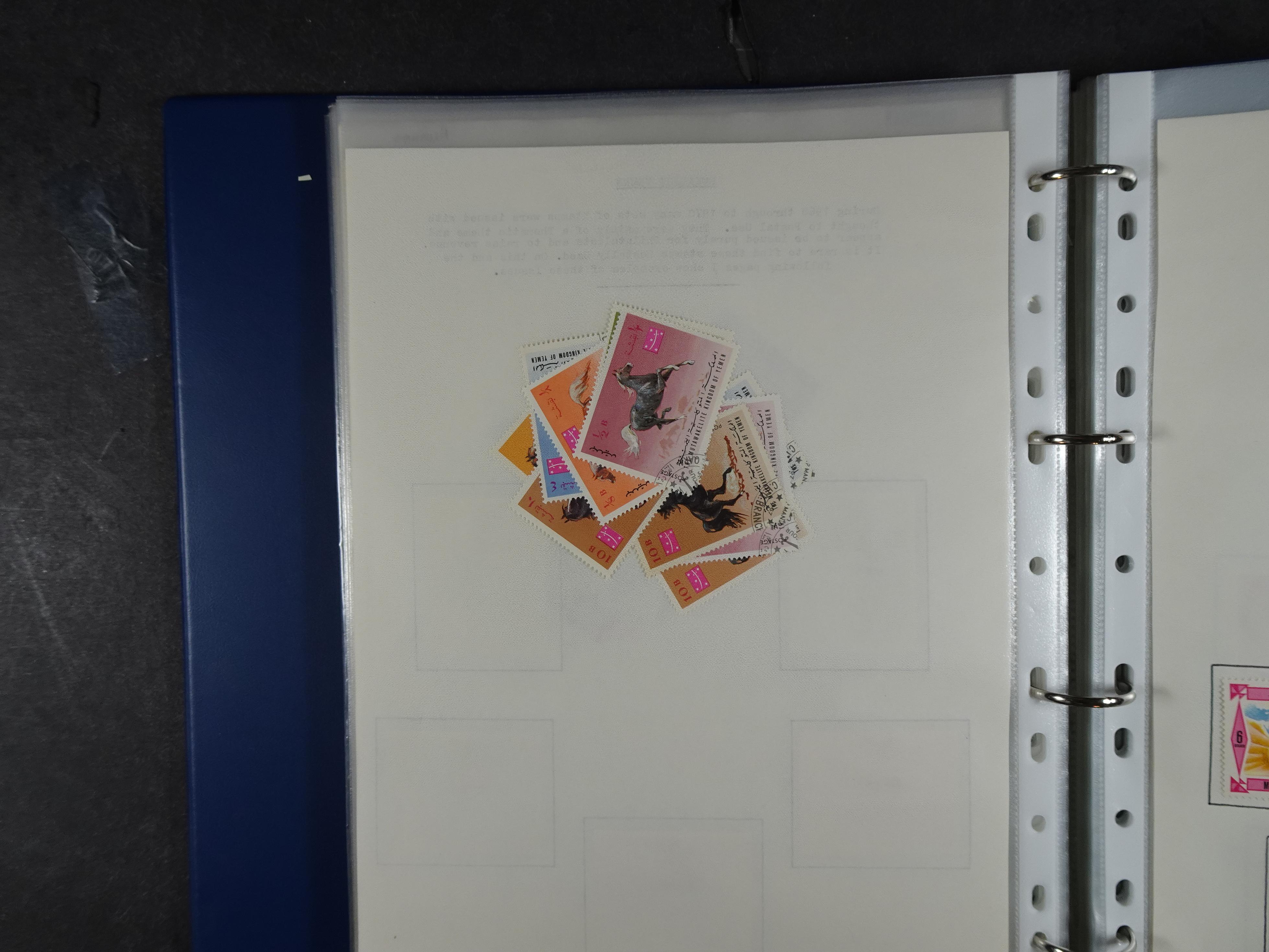 Mooie opgezette collectie veel deel gestempeld met betere blokken. 
Jaren 60 postfris. 48