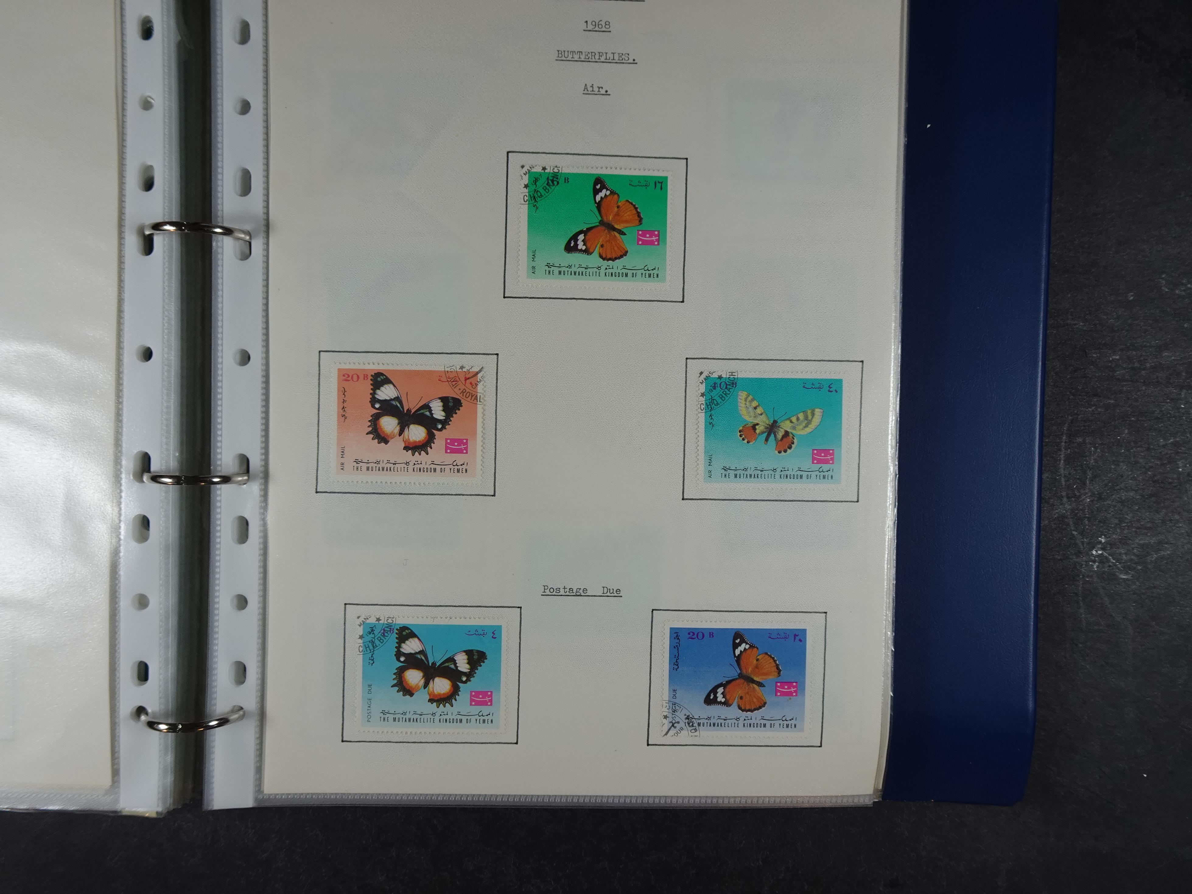 Mooie opgezette collectie veel deel gestempeld met betere blokken. 
Jaren 60 postfris. 51