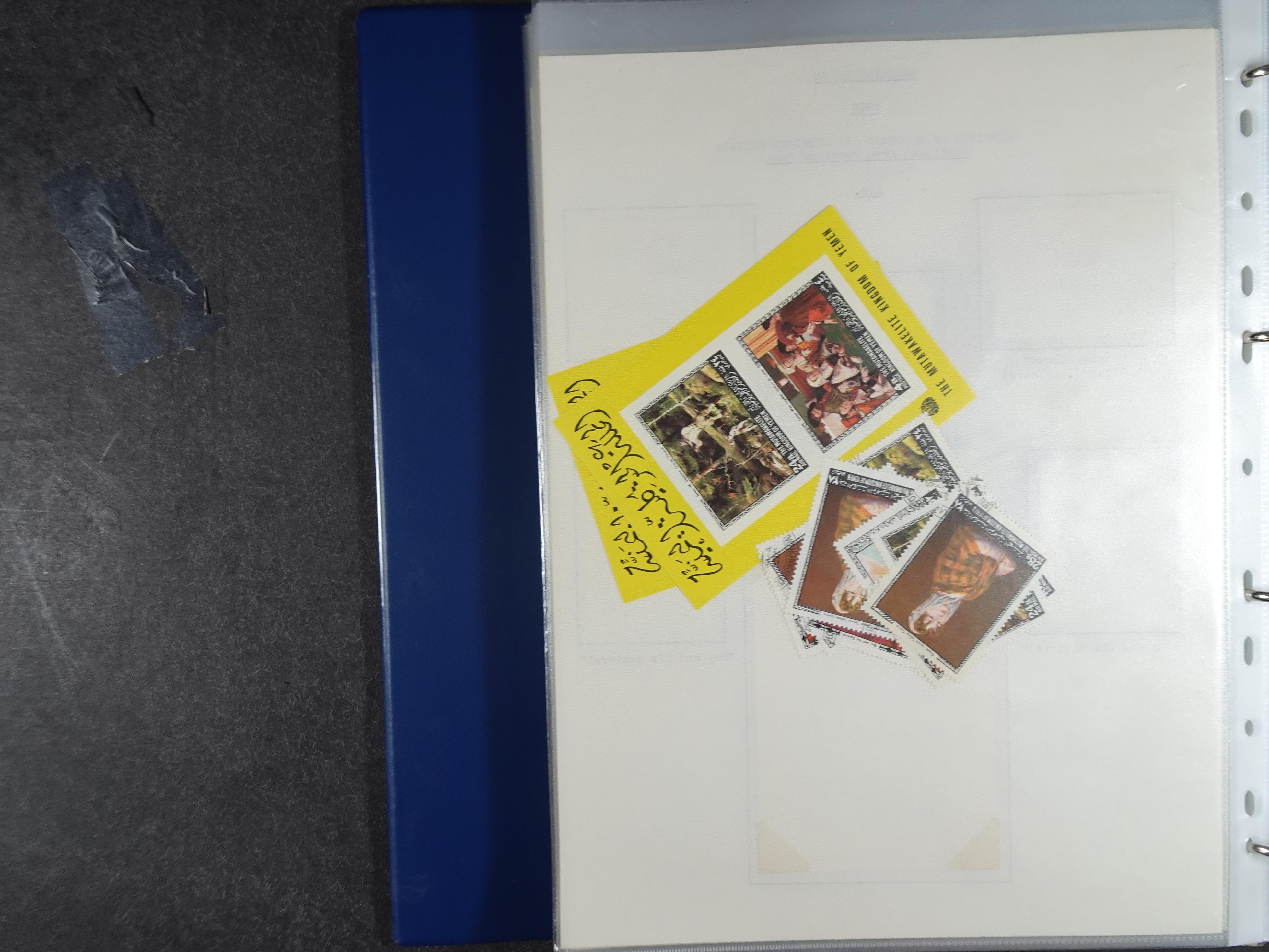 Mooie opgezette collectie veel deel gestempeld met betere blokken. 
Jaren 60 postfris. 70