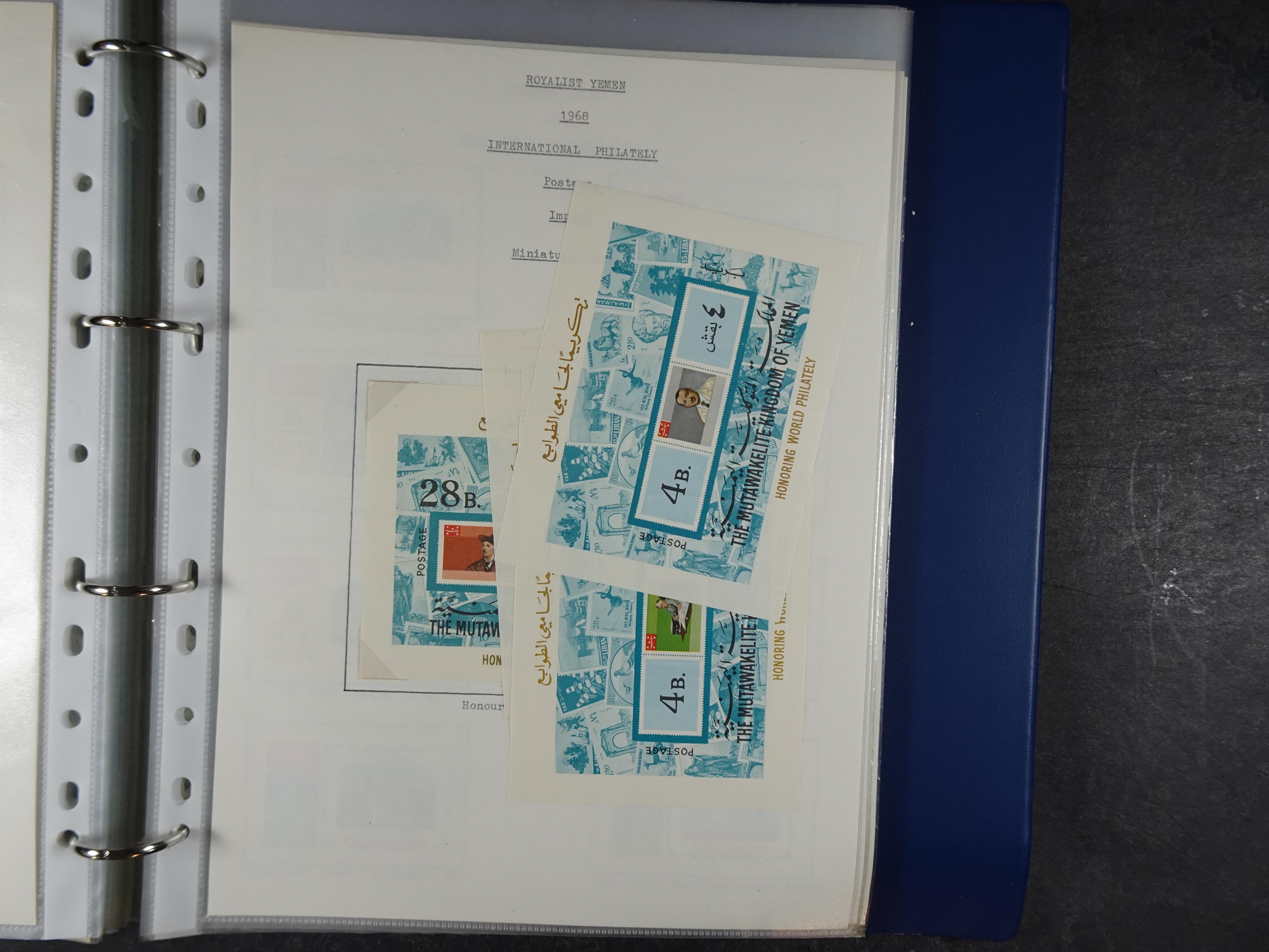 Mooie opgezette collectie veel deel gestempeld met betere blokken. 
Jaren 60 postfris. 71