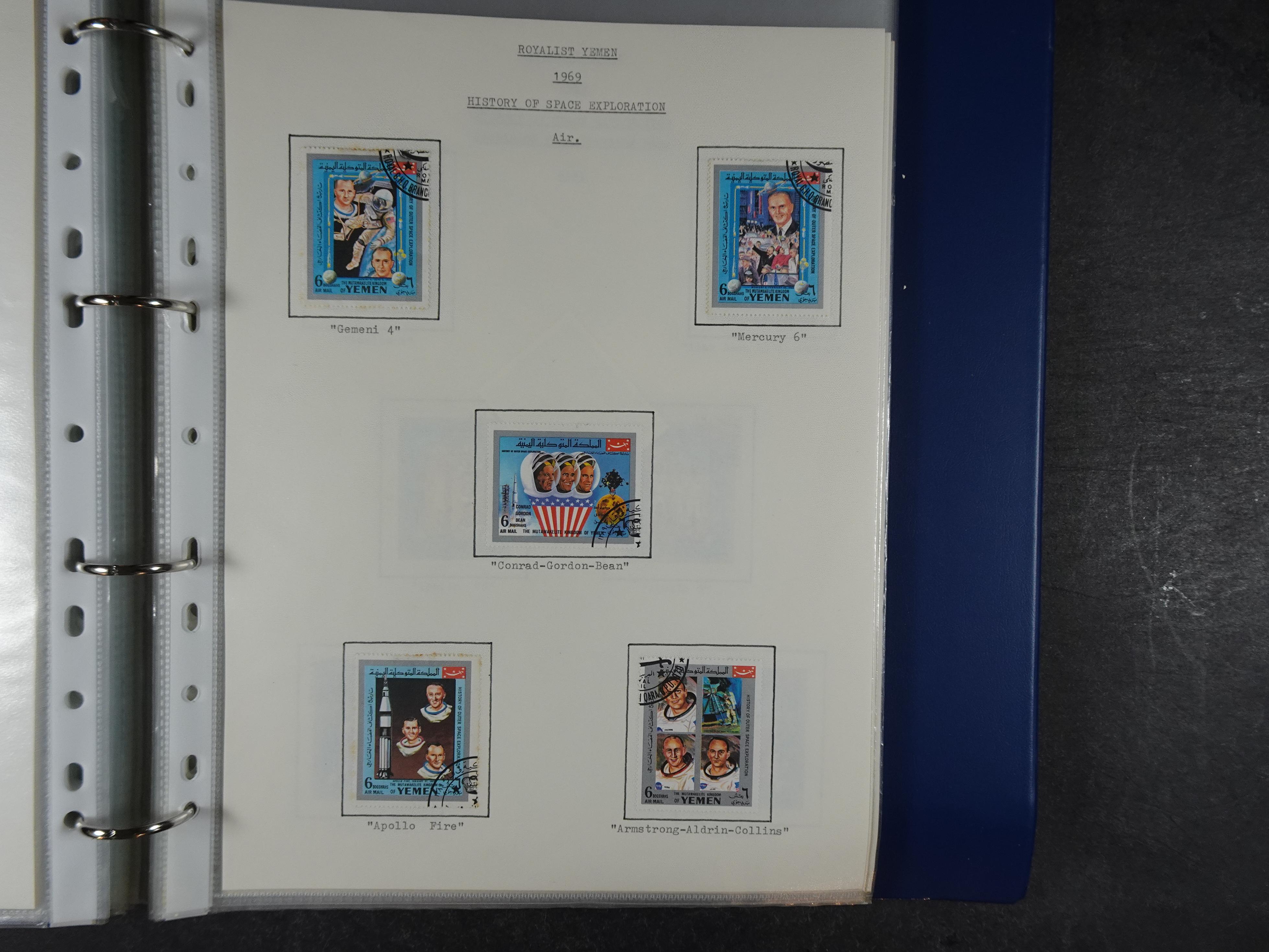 Mooie opgezette collectie veel deel gestempeld met betere blokken. 
Jaren 60 postfris. 75