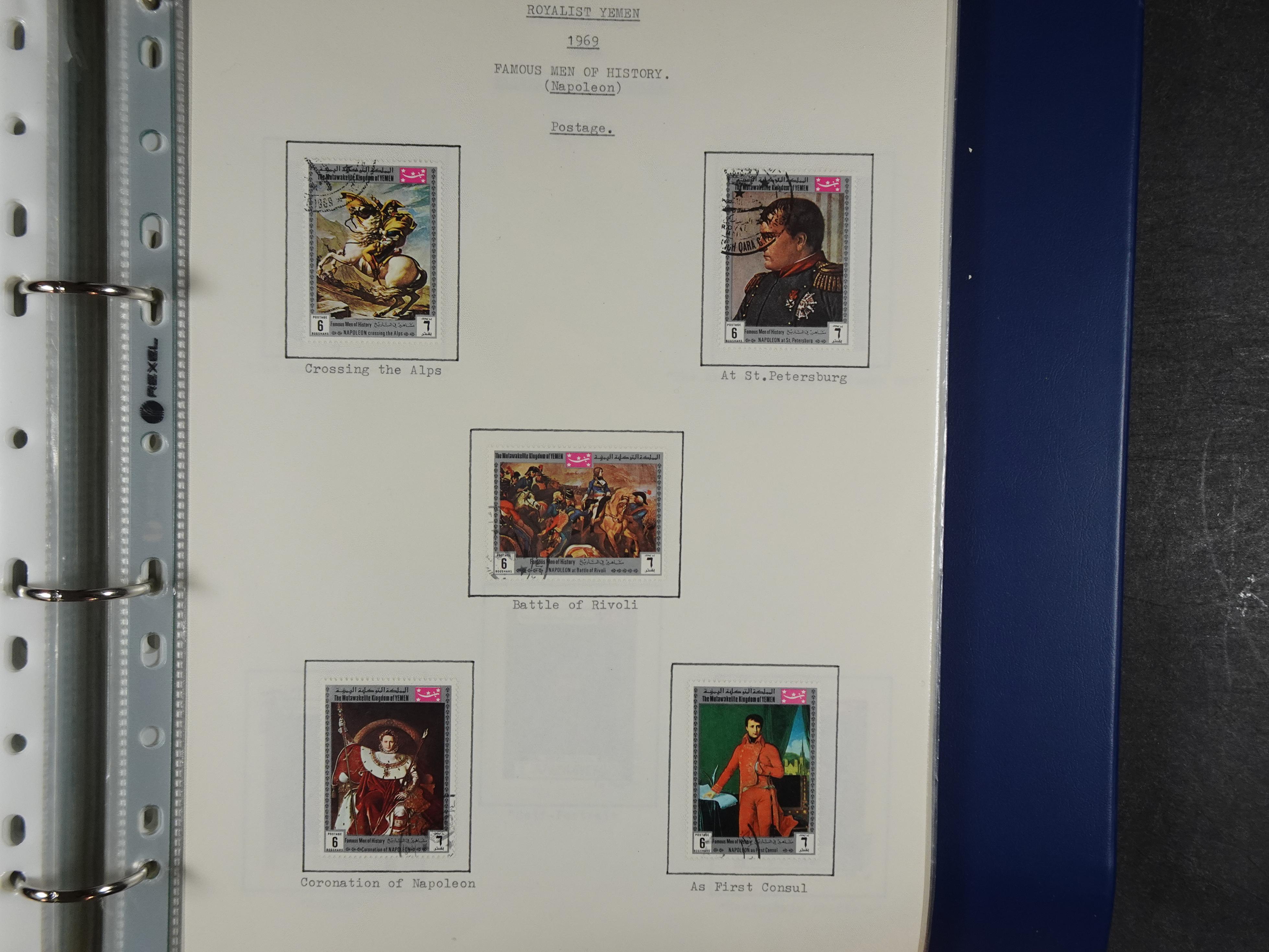 Mooie opgezette collectie veel deel gestempeld met betere blokken. 
Jaren 60 postfris. 83