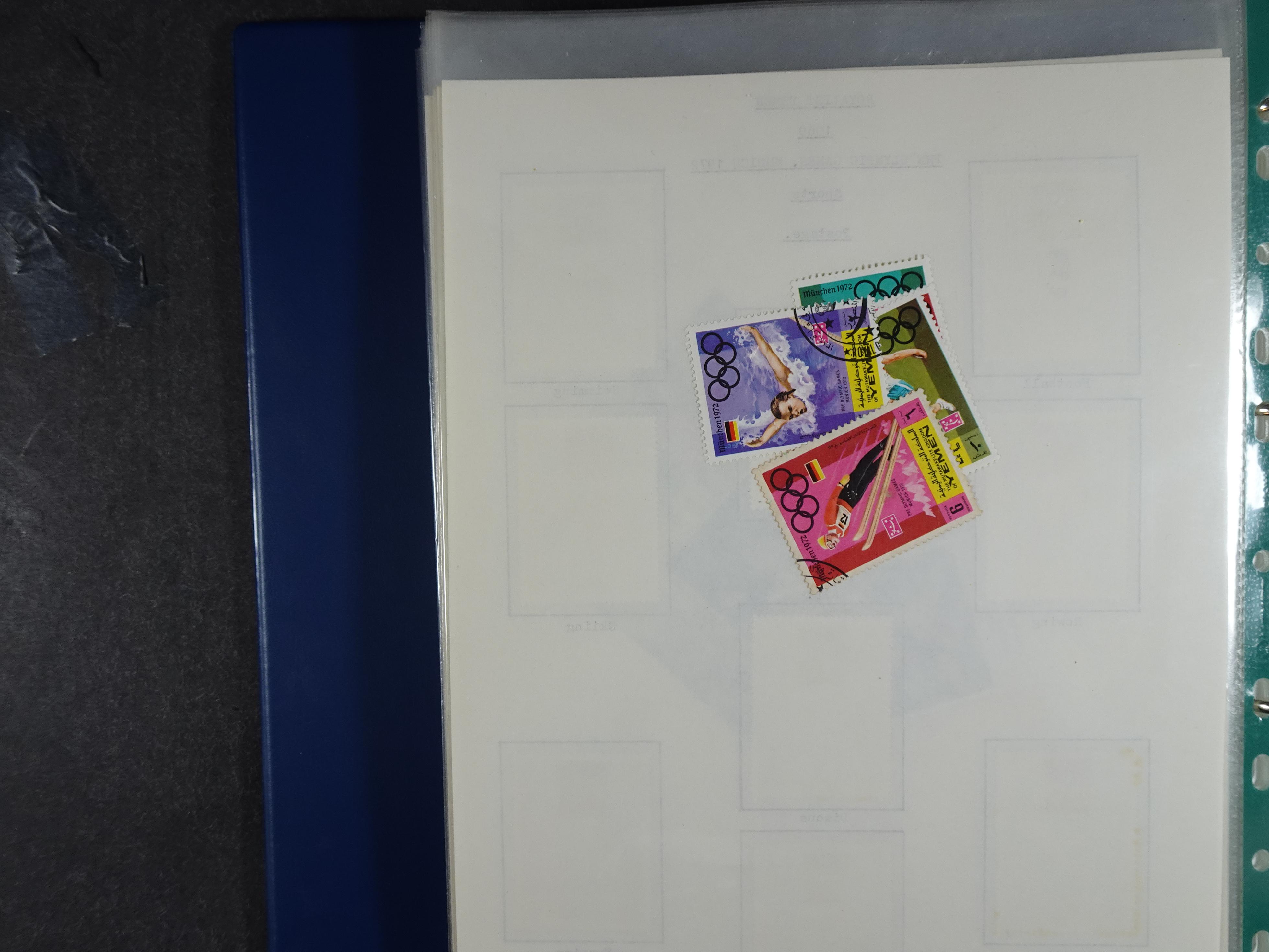 Mooie opgezette collectie veel deel gestempeld met betere blokken. 
Jaren 60 postfris. 88