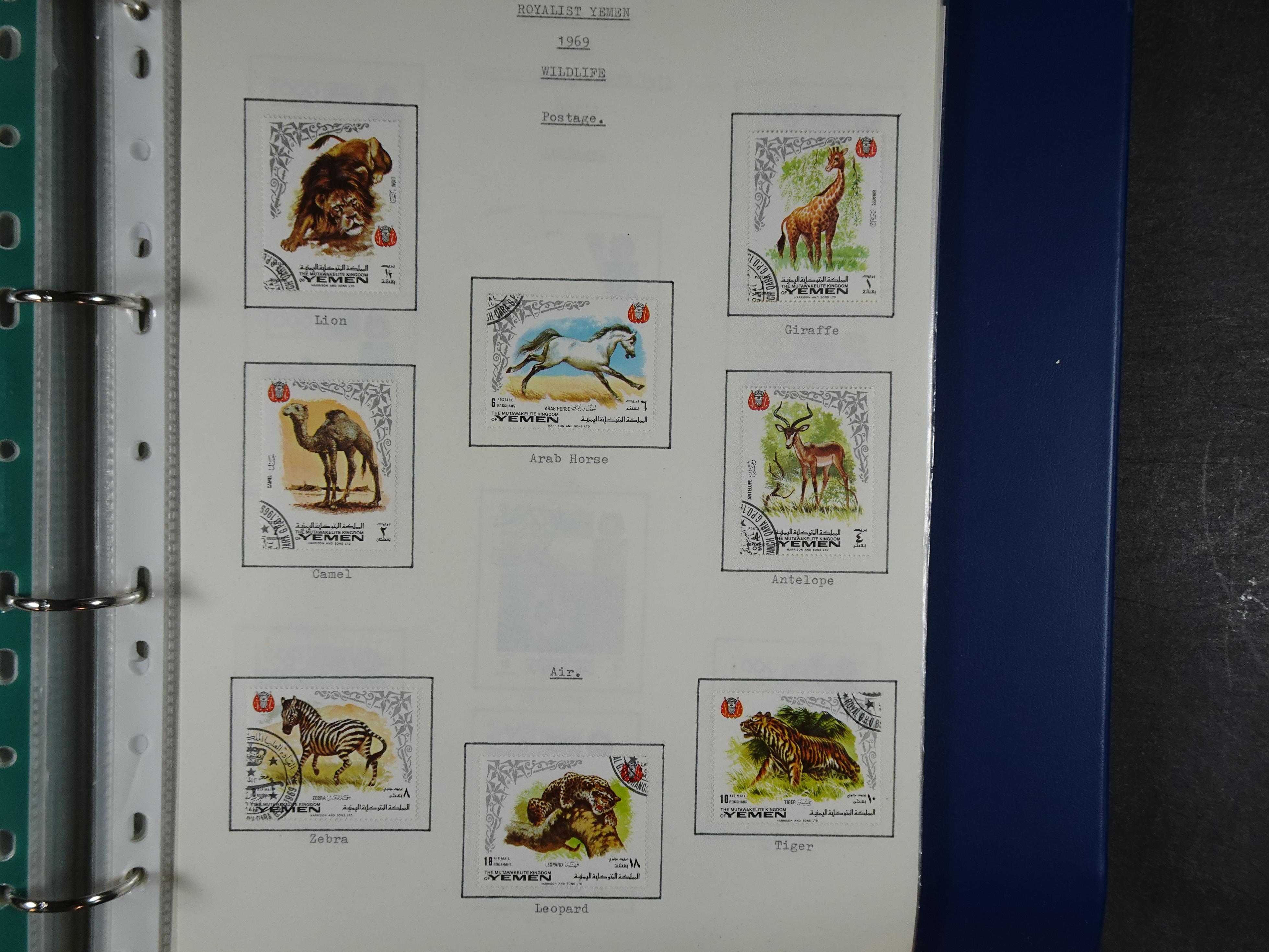 Mooie opgezette collectie veel deel gestempeld met betere blokken. 
Jaren 60 postfris. 89