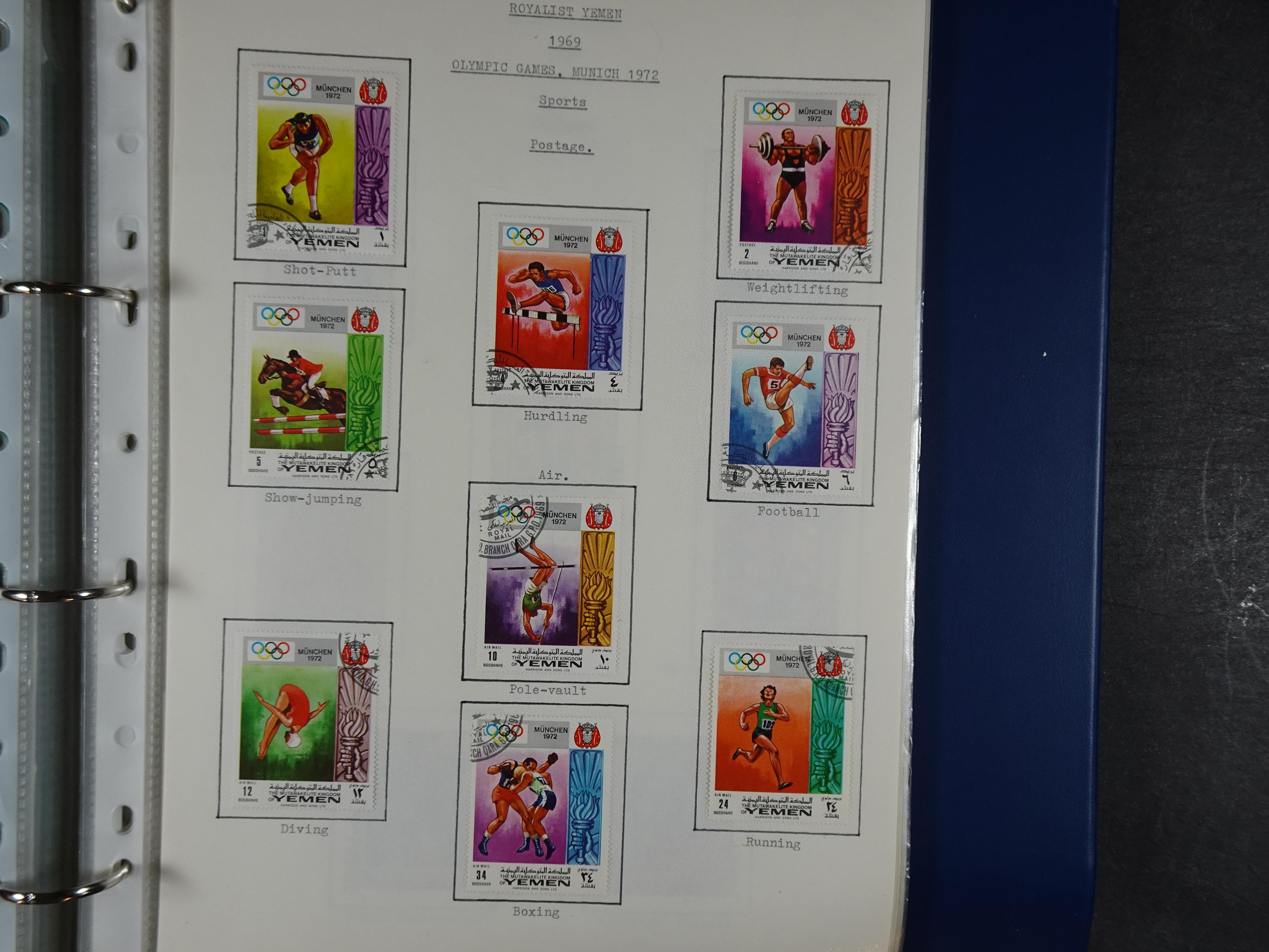 Mooie opgezette collectie veel deel gestempeld met betere blokken. 
Jaren 60 postfris. 91