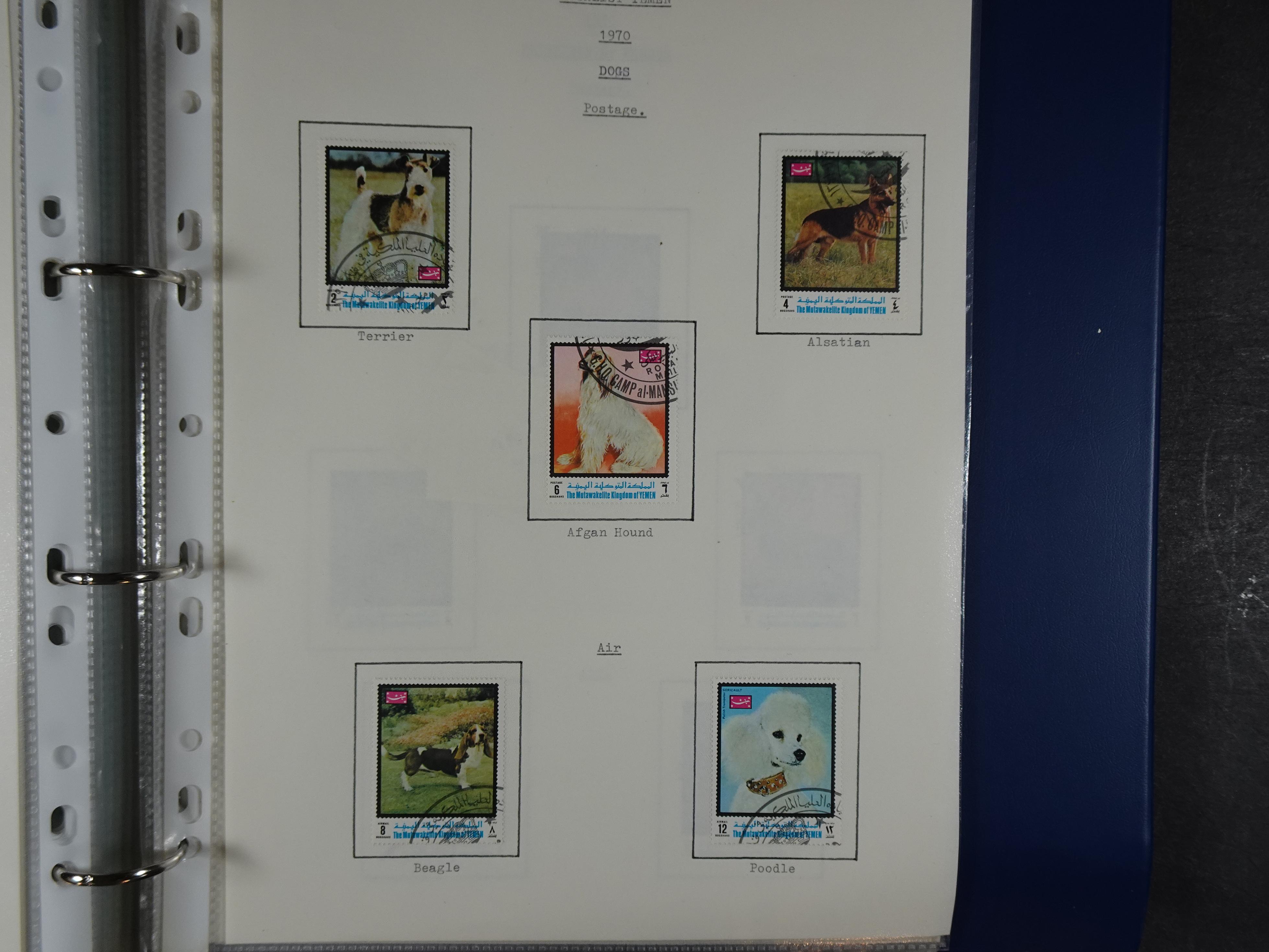 Mooie opgezette collectie veel deel gestempeld met betere blokken. 
Jaren 60 postfris. 102