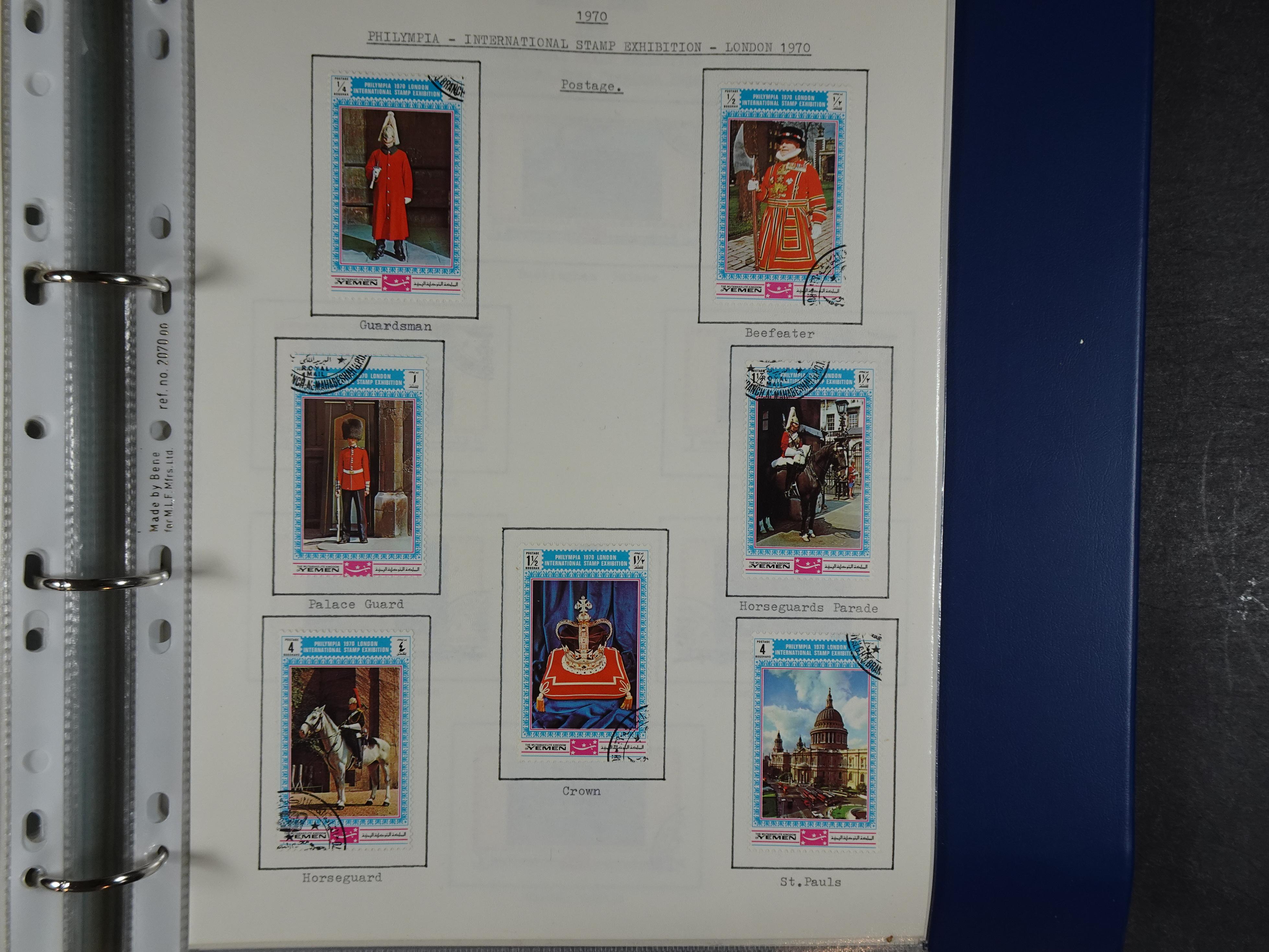 Mooie opgezette collectie veel deel gestempeld met betere blokken. 
Jaren 60 postfris. 106