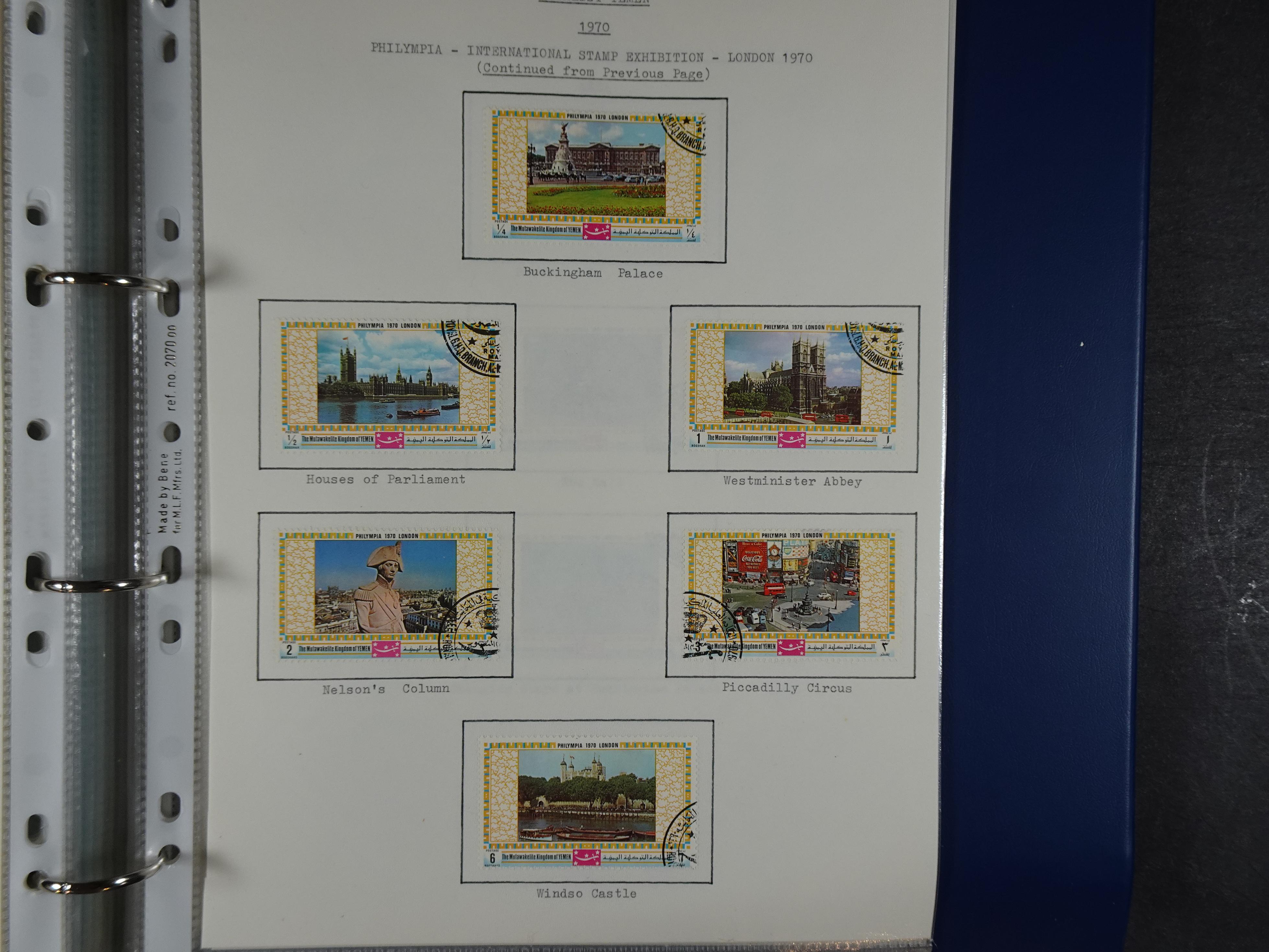 Mooie opgezette collectie veel deel gestempeld met betere blokken. 
Jaren 60 postfris. 107