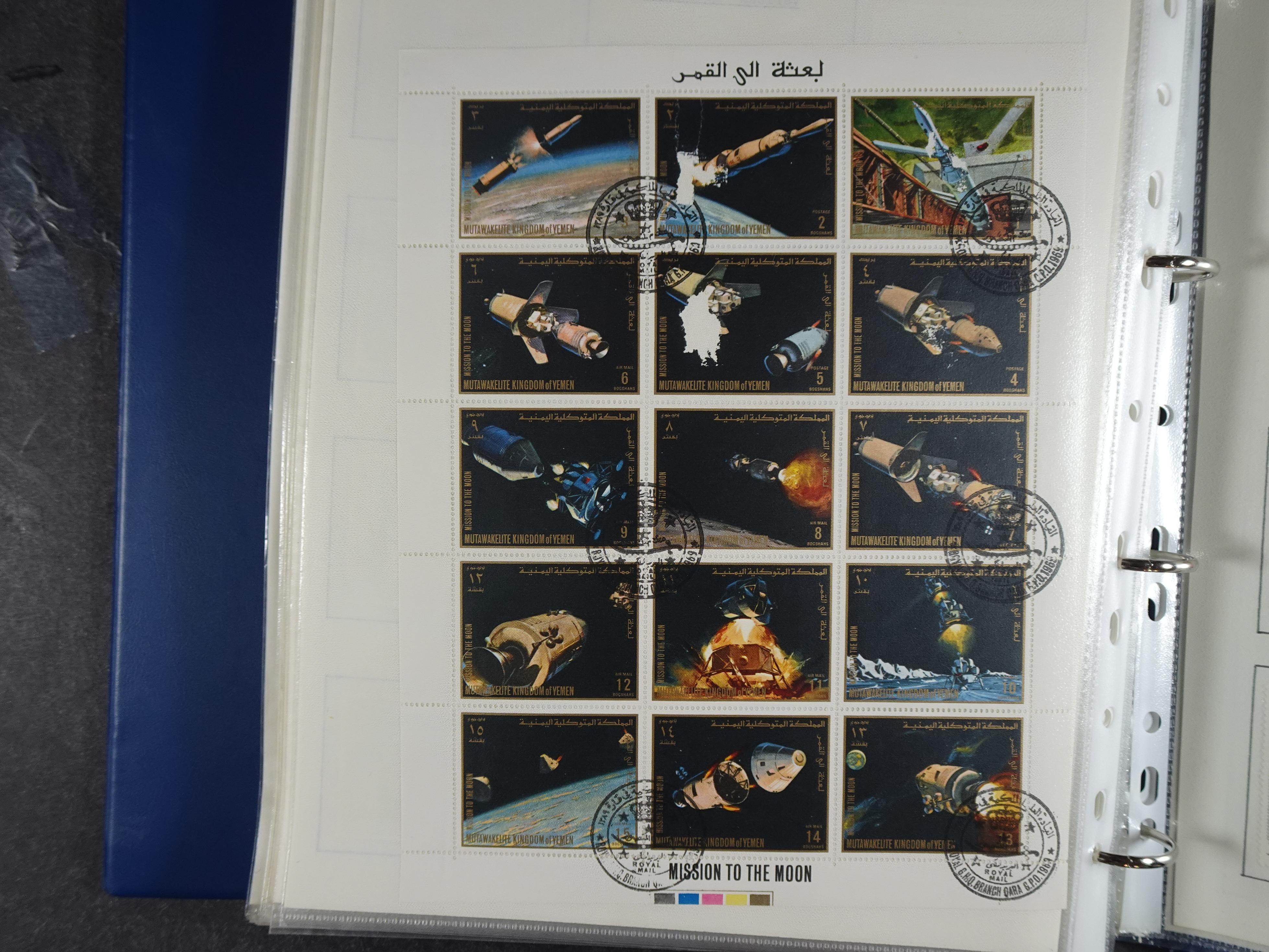 Mooie opgezette collectie veel deel gestempeld met betere blokken. 
Jaren 60 postfris. 116