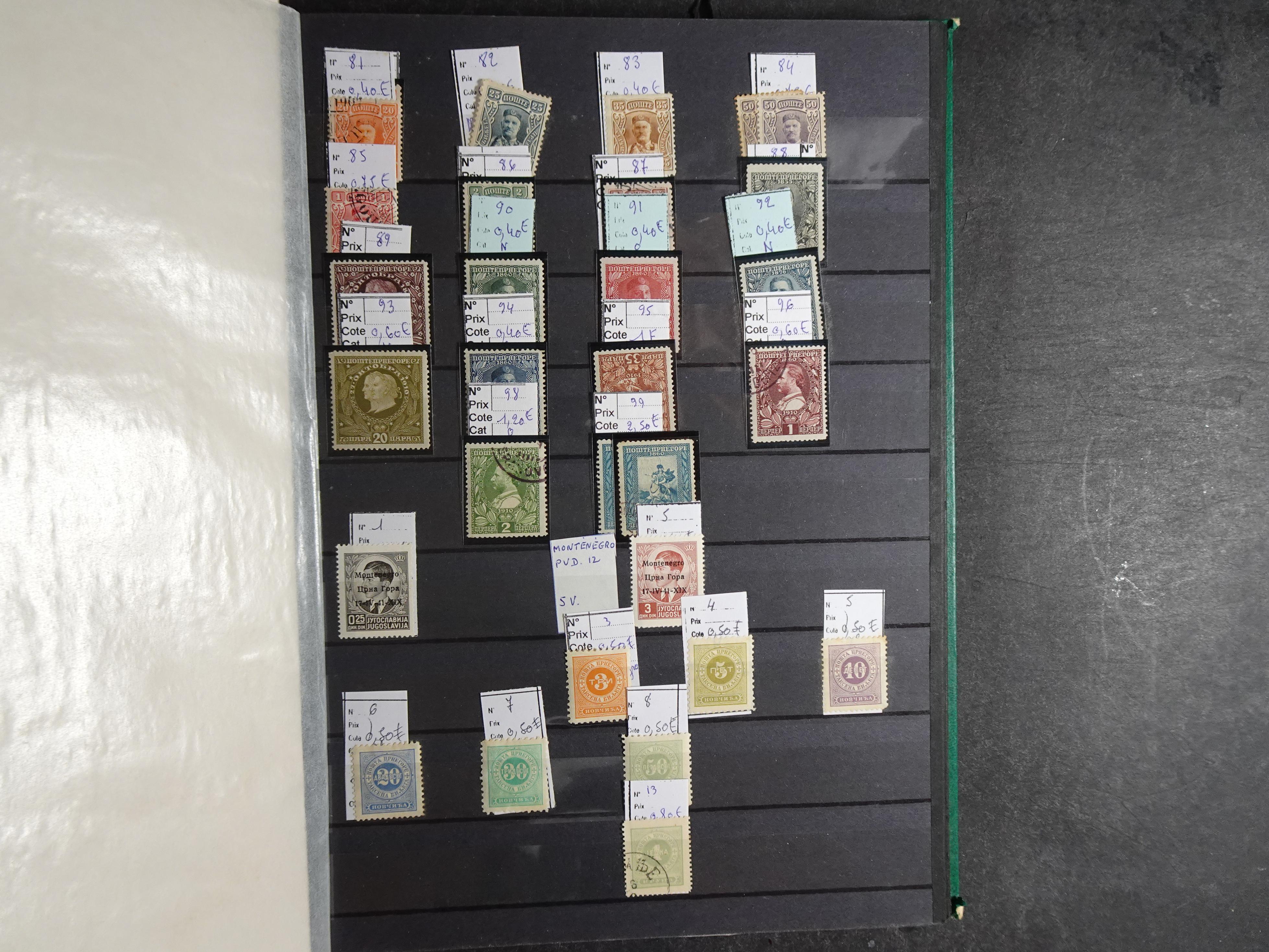 Verzameling klassiek materiaal met betere stempels daarbij Montenegro, Servië, Toeva (Niet vaak aangeboden). 44