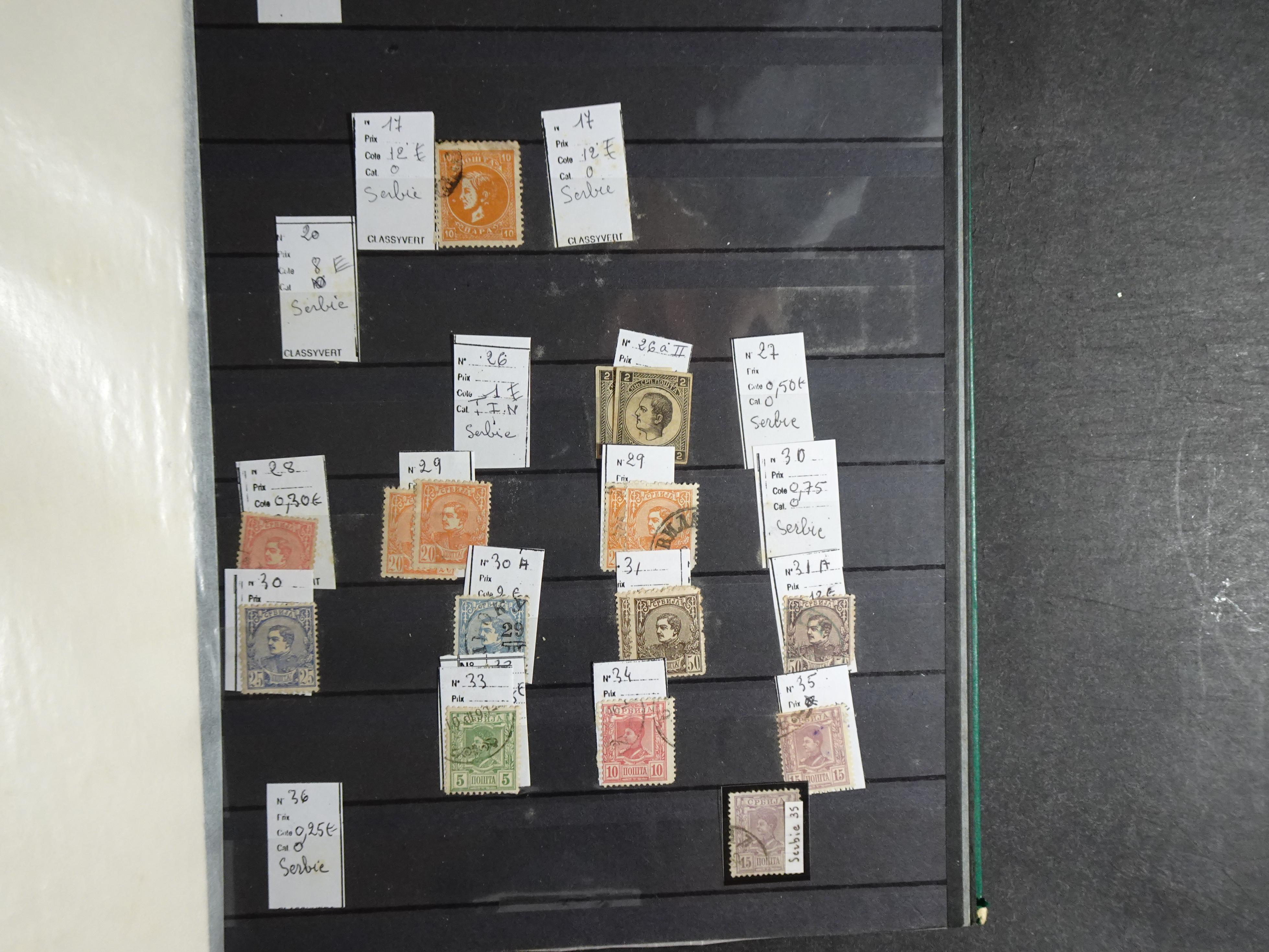 Verzameling klassiek materiaal met betere stempels daarbij Montenegro, Servië, Toeva (Niet vaak aangeboden). 46