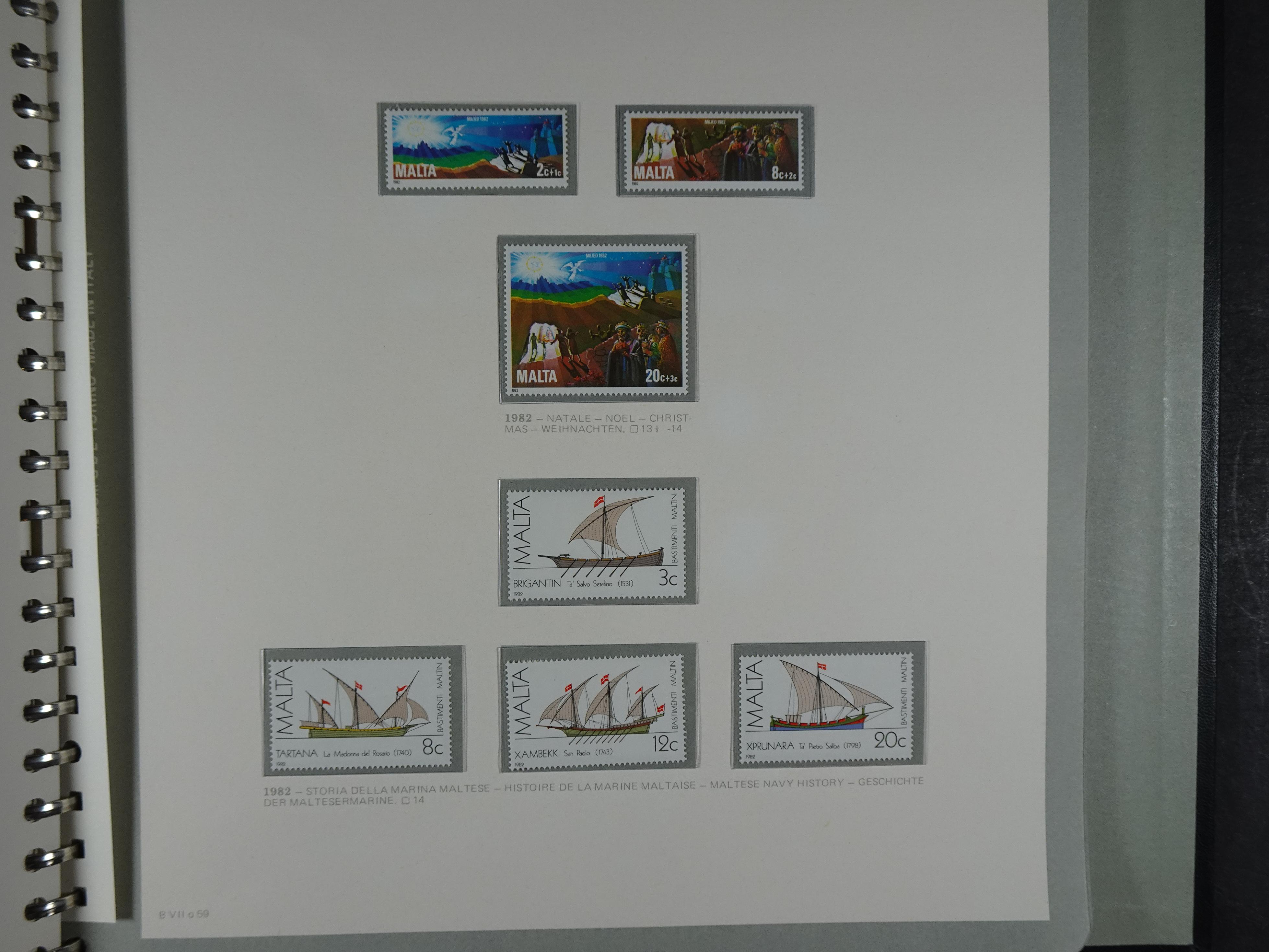 Compleet postfrisse verzameling 1964 - 1984 incl. blokken. 80