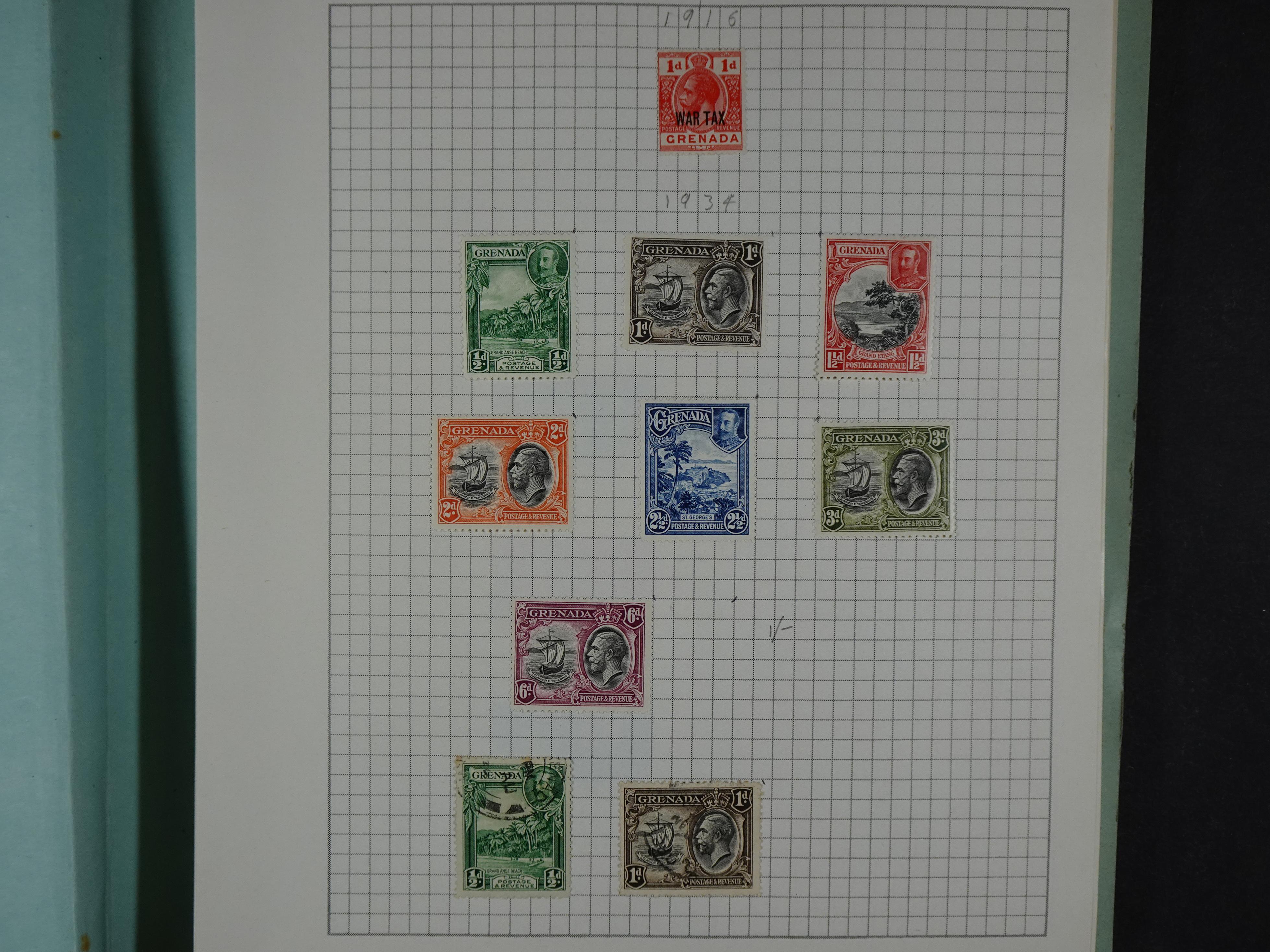 Aardige collectie met betere zegels. 34