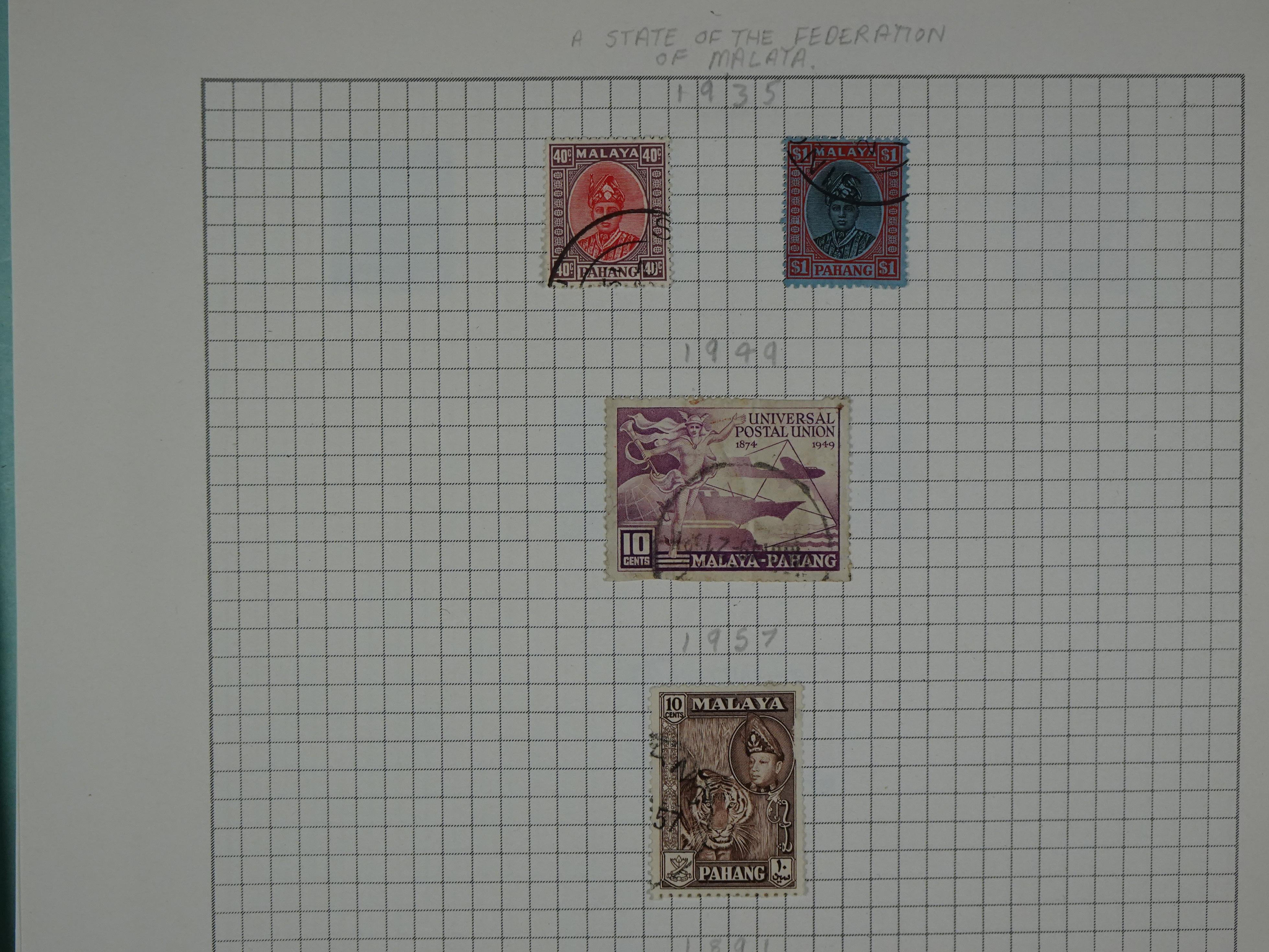 Aardige collectie met betere zegels. 100