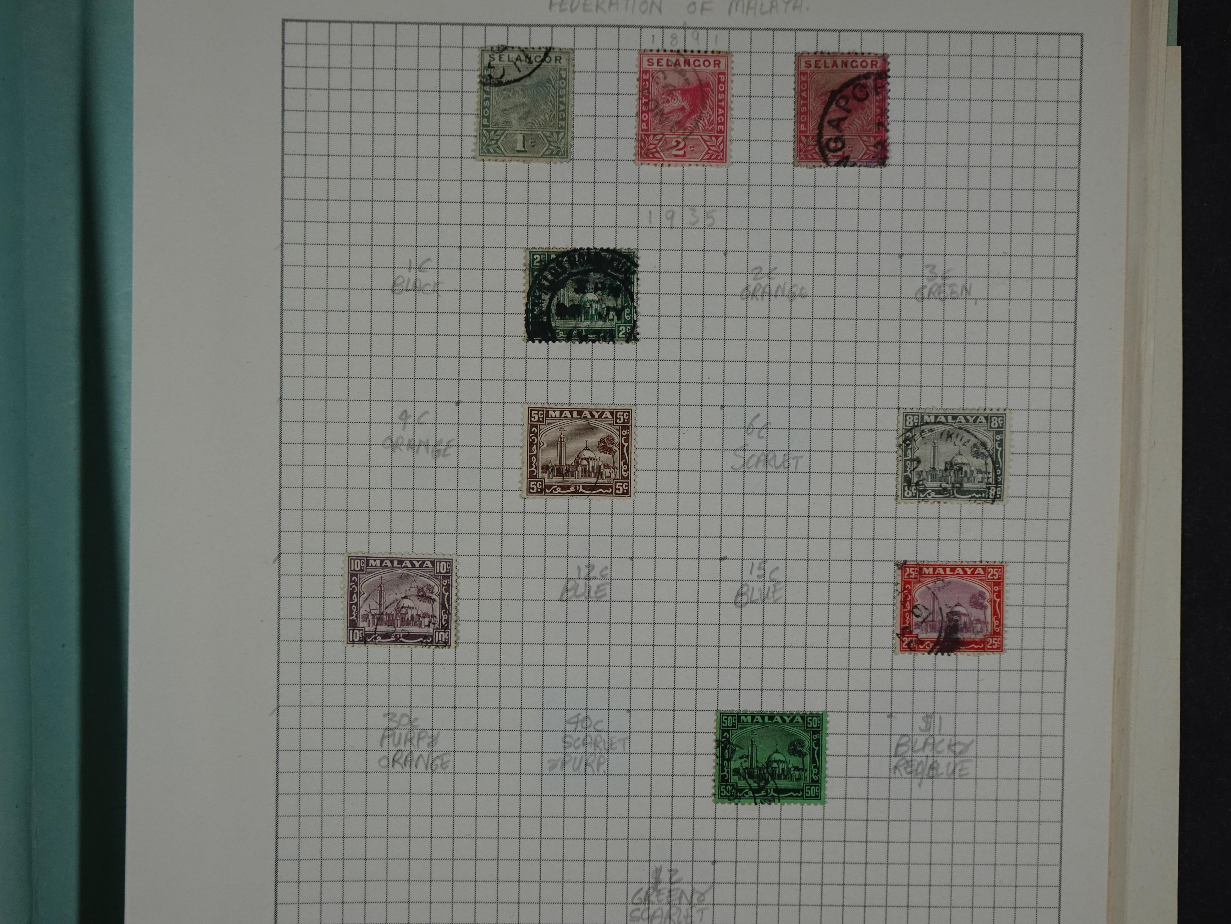 Aardige collectie met betere zegels. 104