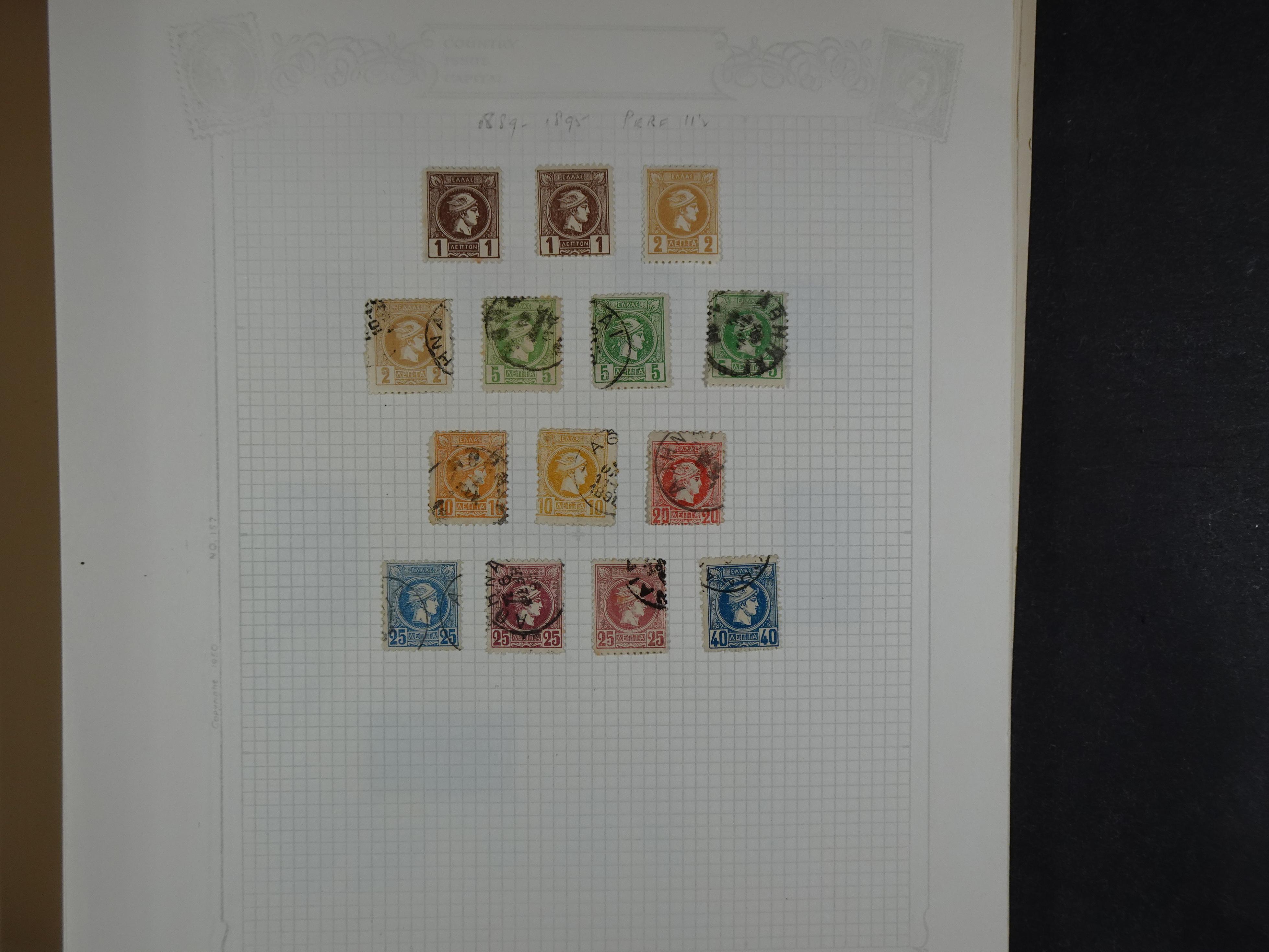 Mooie verzameling 1862 - 1966 veel Hermes koppen en diverse types redelijke kwaliteit. 7