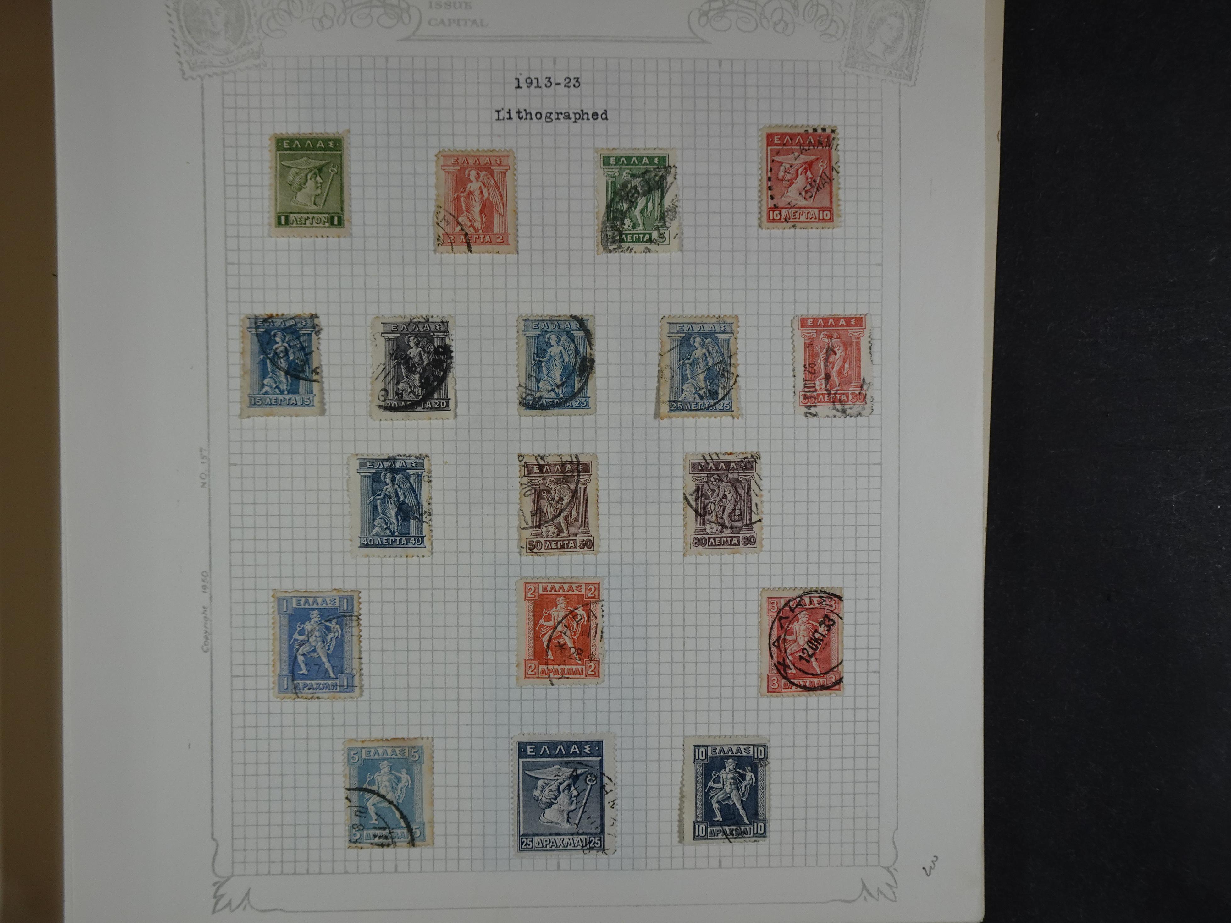 Mooie verzameling 1862 - 1966 veel Hermes koppen en diverse types redelijke kwaliteit. 12
