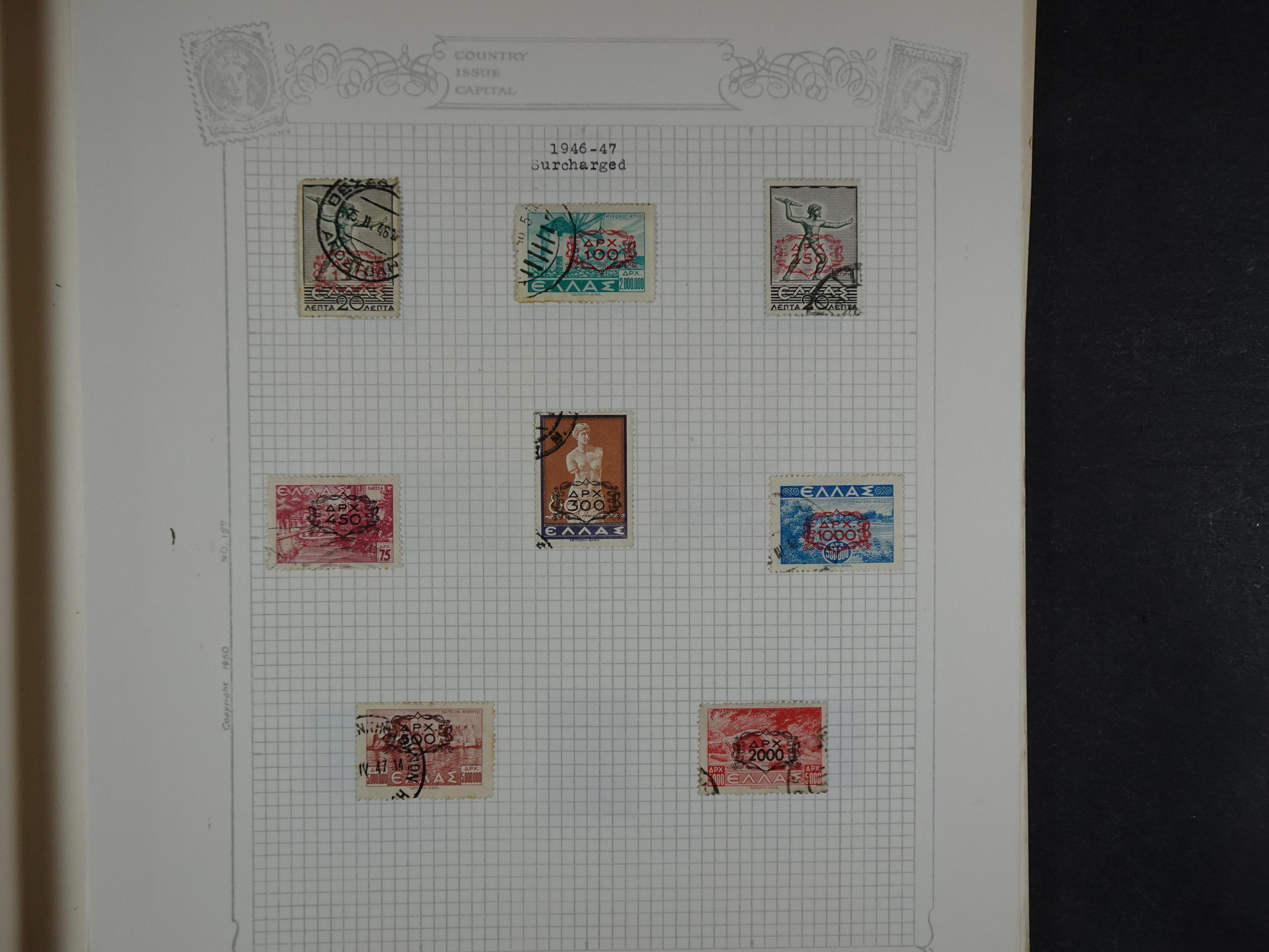 Mooie verzameling 1862 - 1966 veel Hermes koppen en diverse types redelijke kwaliteit. 32