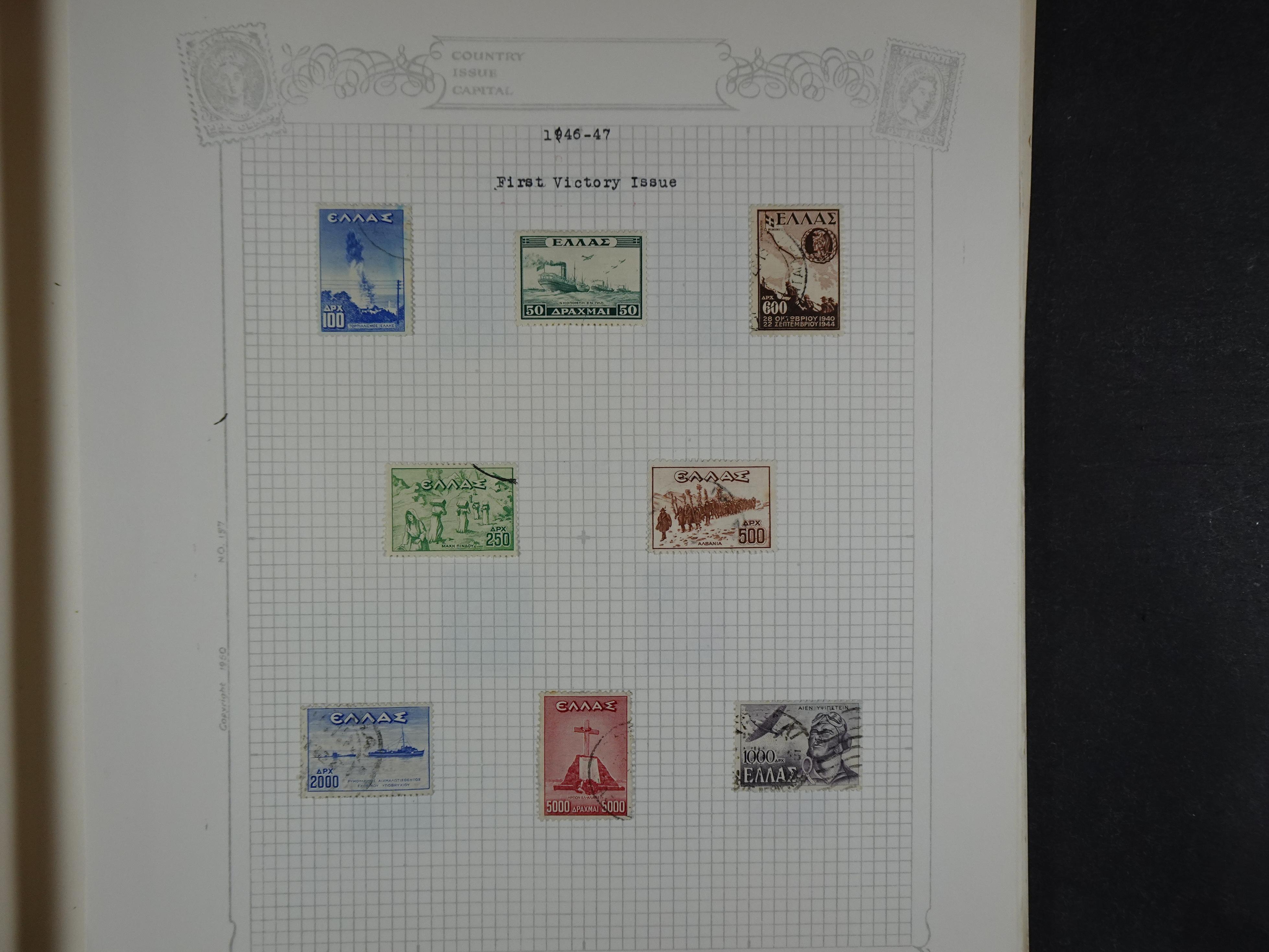 Mooie verzameling 1862 - 1966 veel Hermes koppen en diverse types redelijke kwaliteit. 33