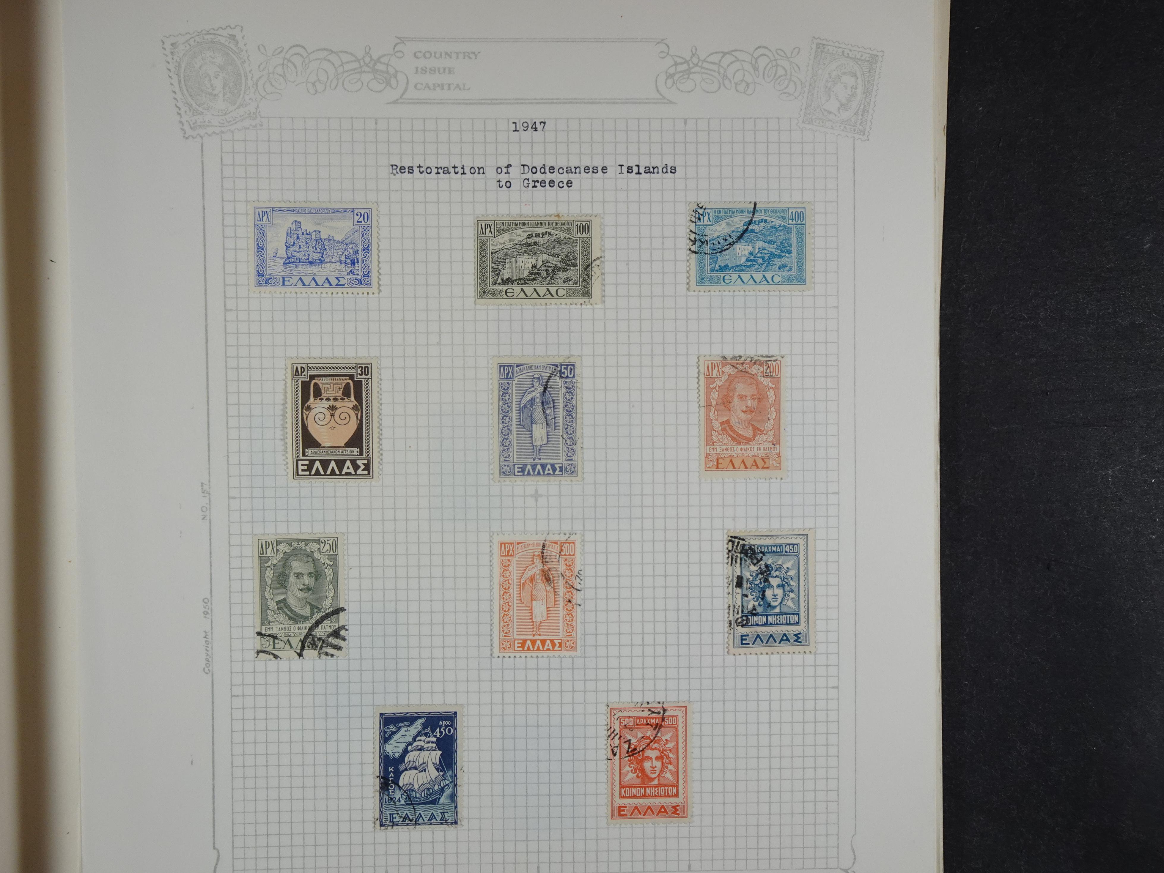 Mooie verzameling 1862 - 1966 veel Hermes koppen en diverse types redelijke kwaliteit. 36