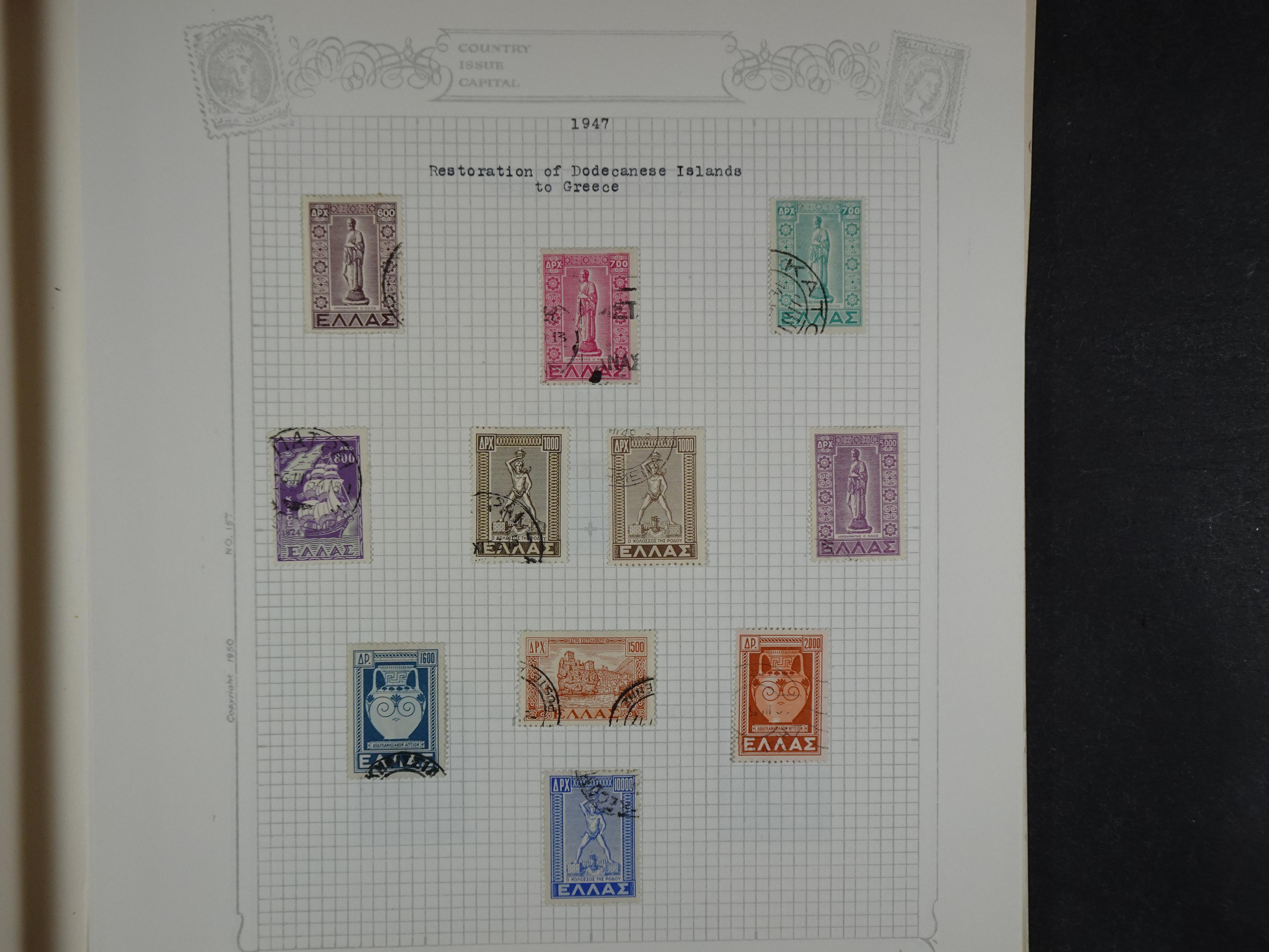 Mooie verzameling 1862 - 1966 veel Hermes koppen en diverse types redelijke kwaliteit. 38