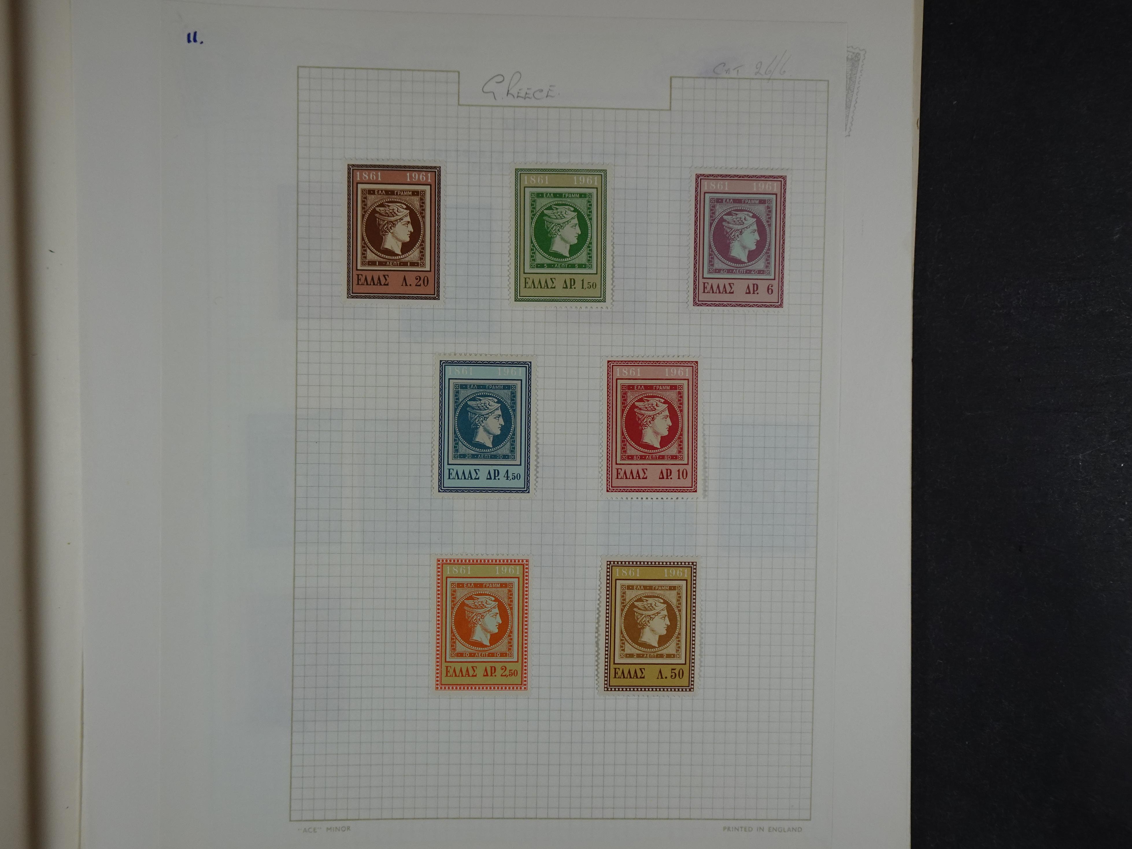 Mooie verzameling 1862 - 1966 veel Hermes koppen en diverse types redelijke kwaliteit. 59