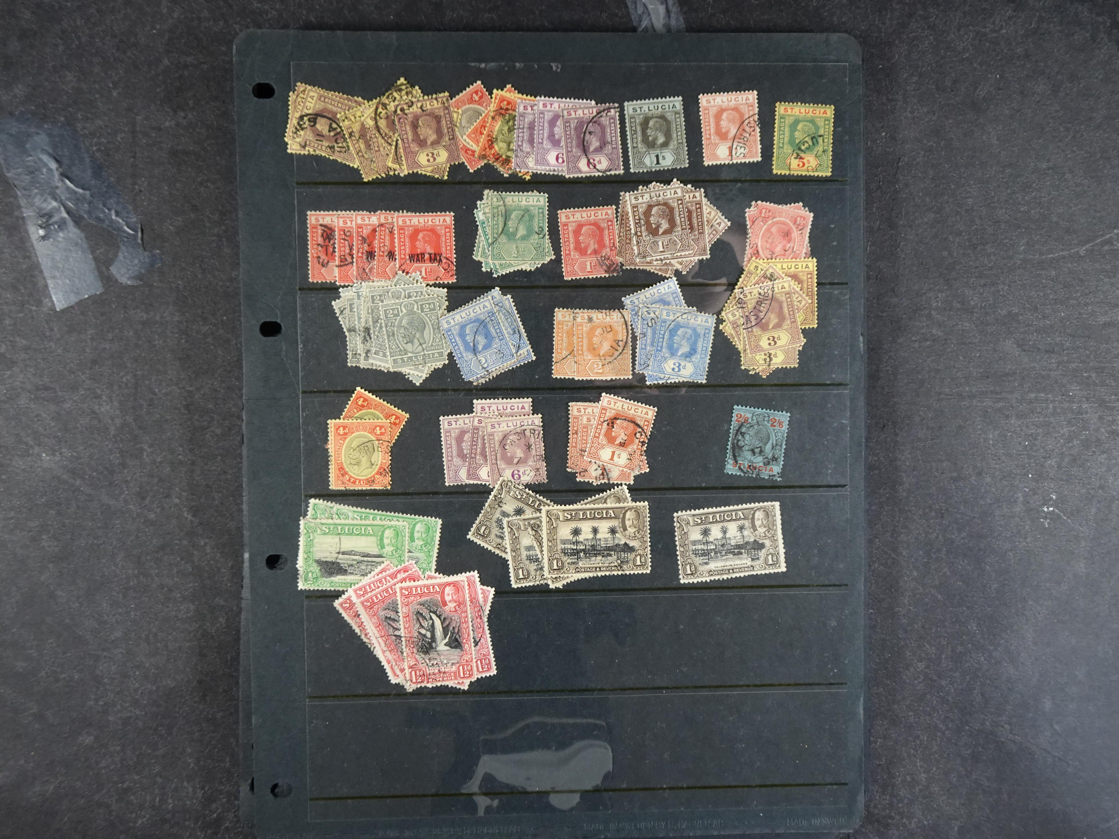 Geweldig fundgrube Britse gebieden met zeer veel bijzondere stempels en zeer fraai canada en ST. Helena. 156