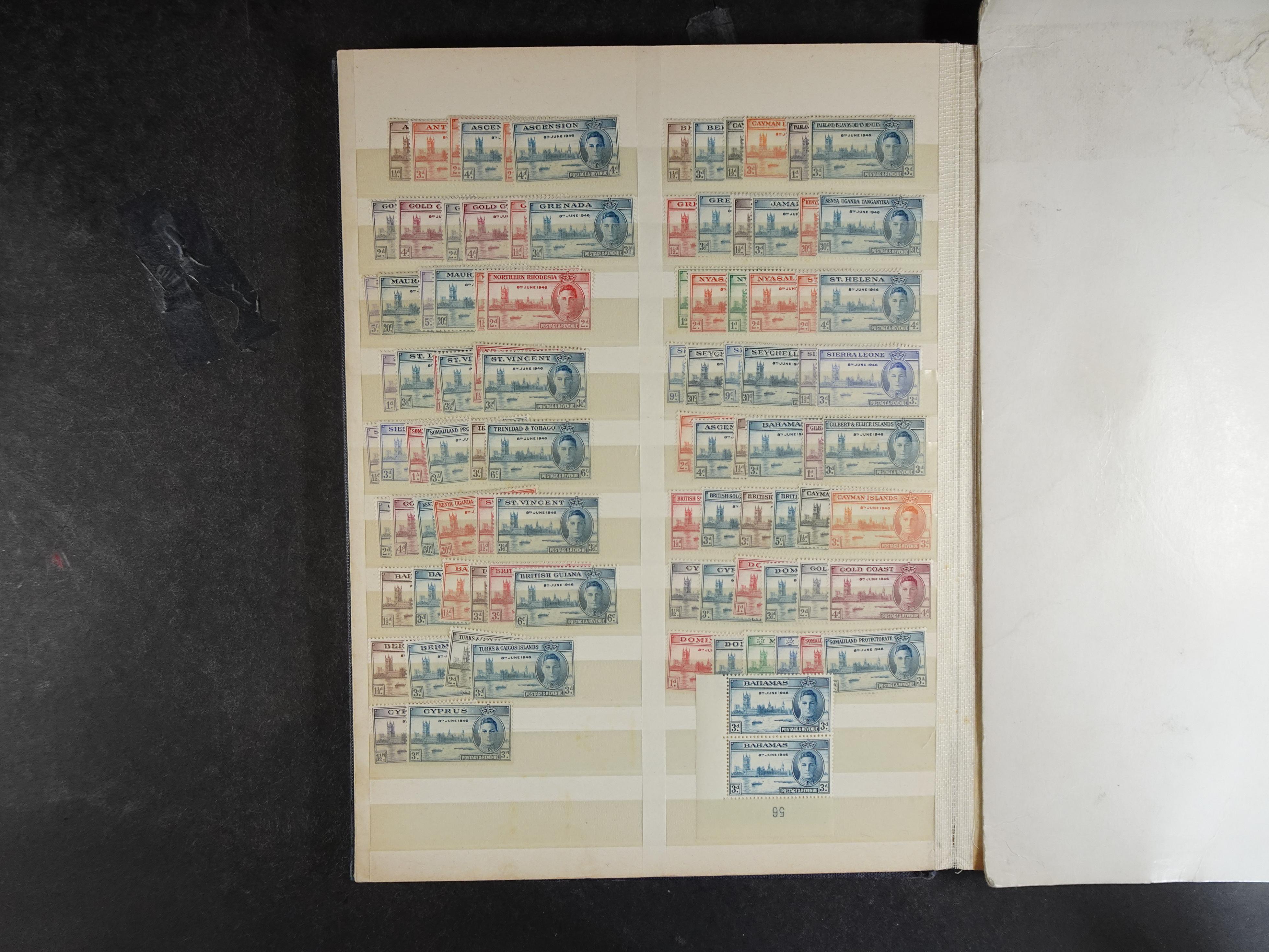 Prachtige stock veel George VI en Elizabeth II.
1e plakker, zeer veel complete series.
Mooi materiaal. 4