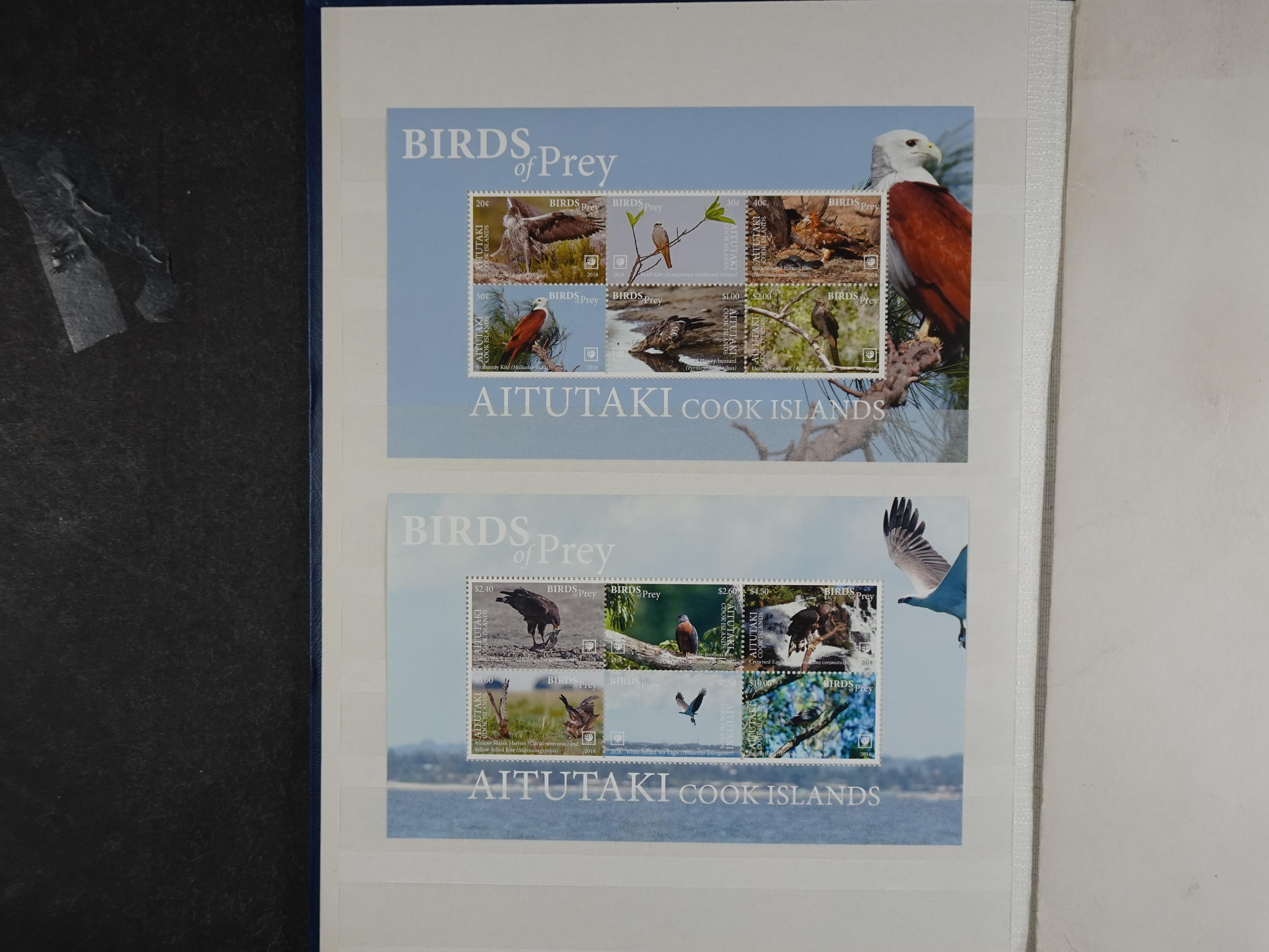 Mooie partij blokken 
Cook Island.
Roof vogels.
Leuke waarde.