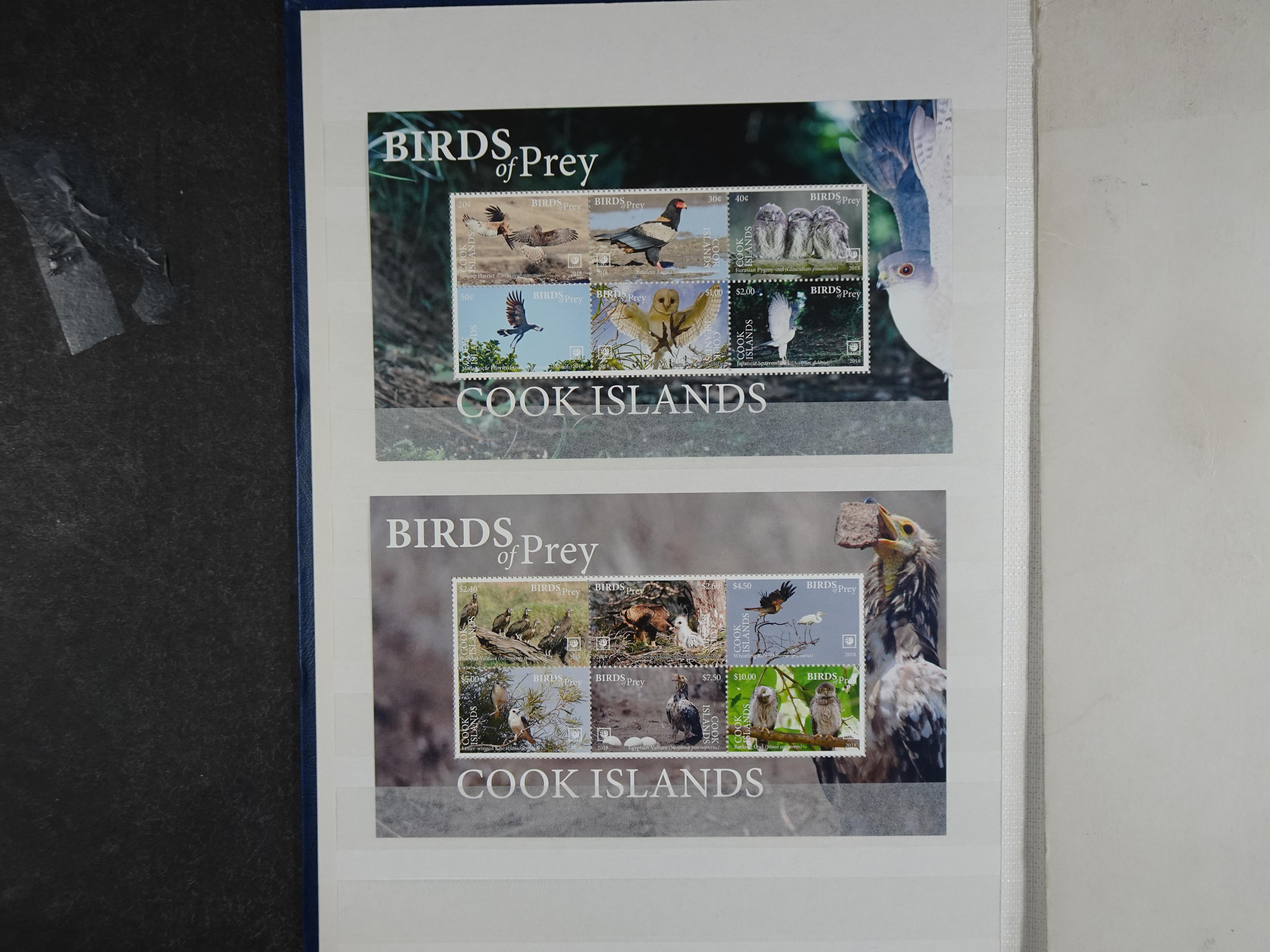 Mooie partij blokken 
Cook Island.
Roof vogels.
Leuke waarde. 3