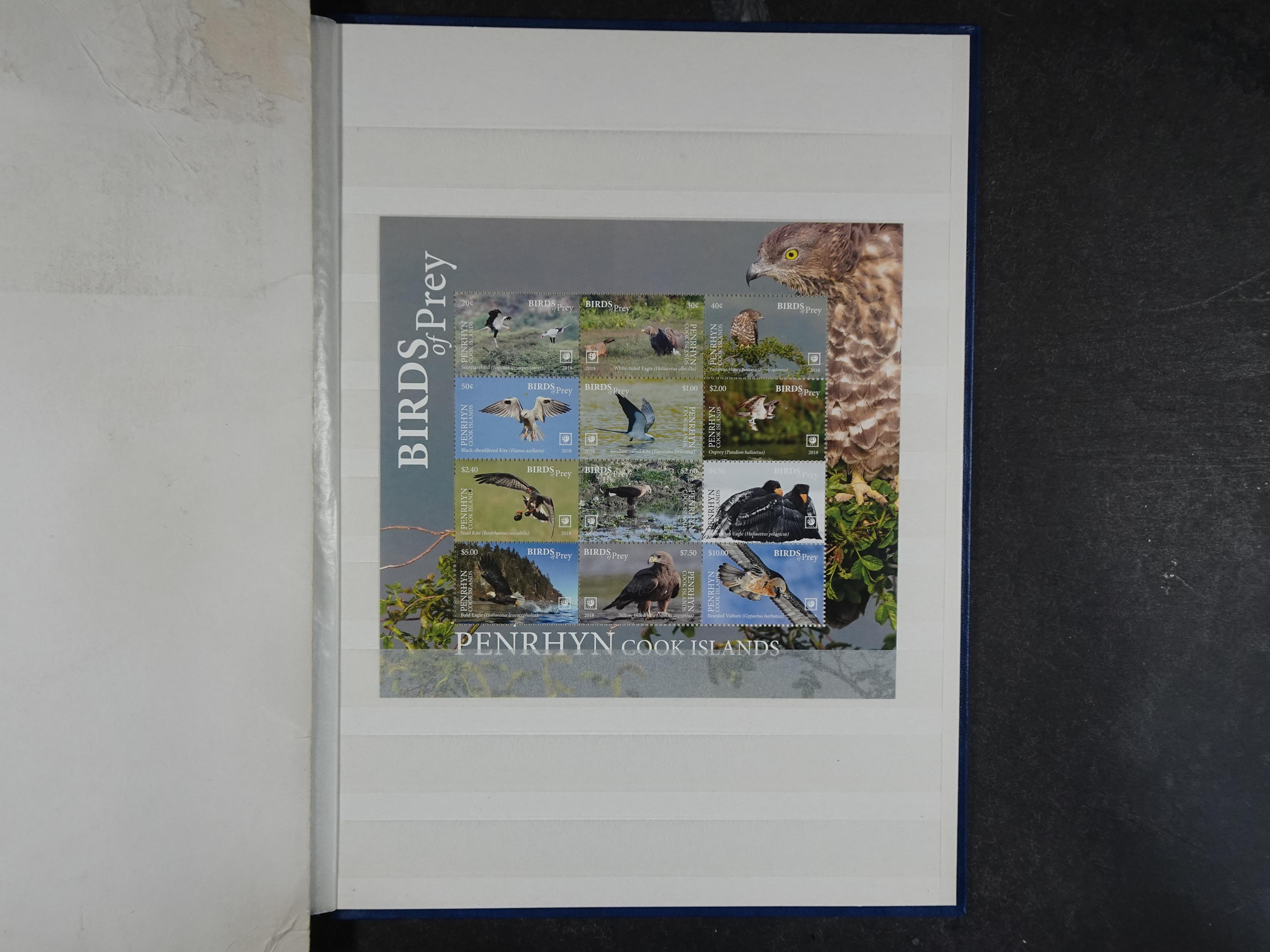 Mooie partij blokken 
Cook Island.
Roof vogels.
Leuke waarde. 6