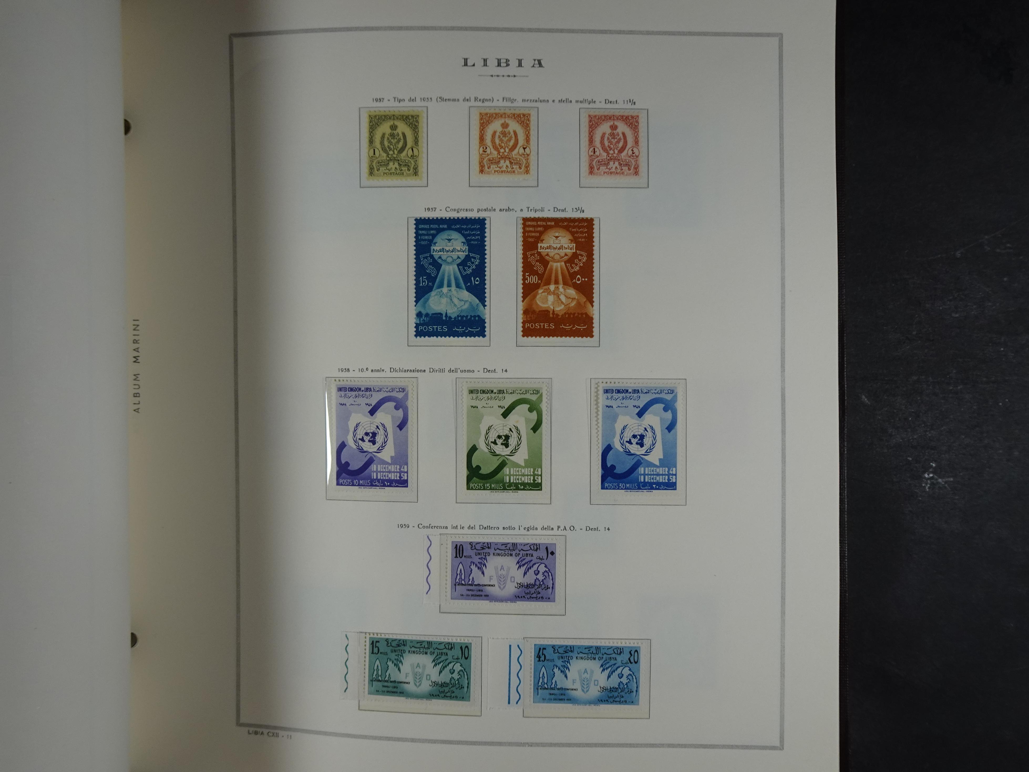 Bijna compleet verzameling Libië en Somalië vrijwel geheel postfris waar onder betere series erg schaars materiaal.  2