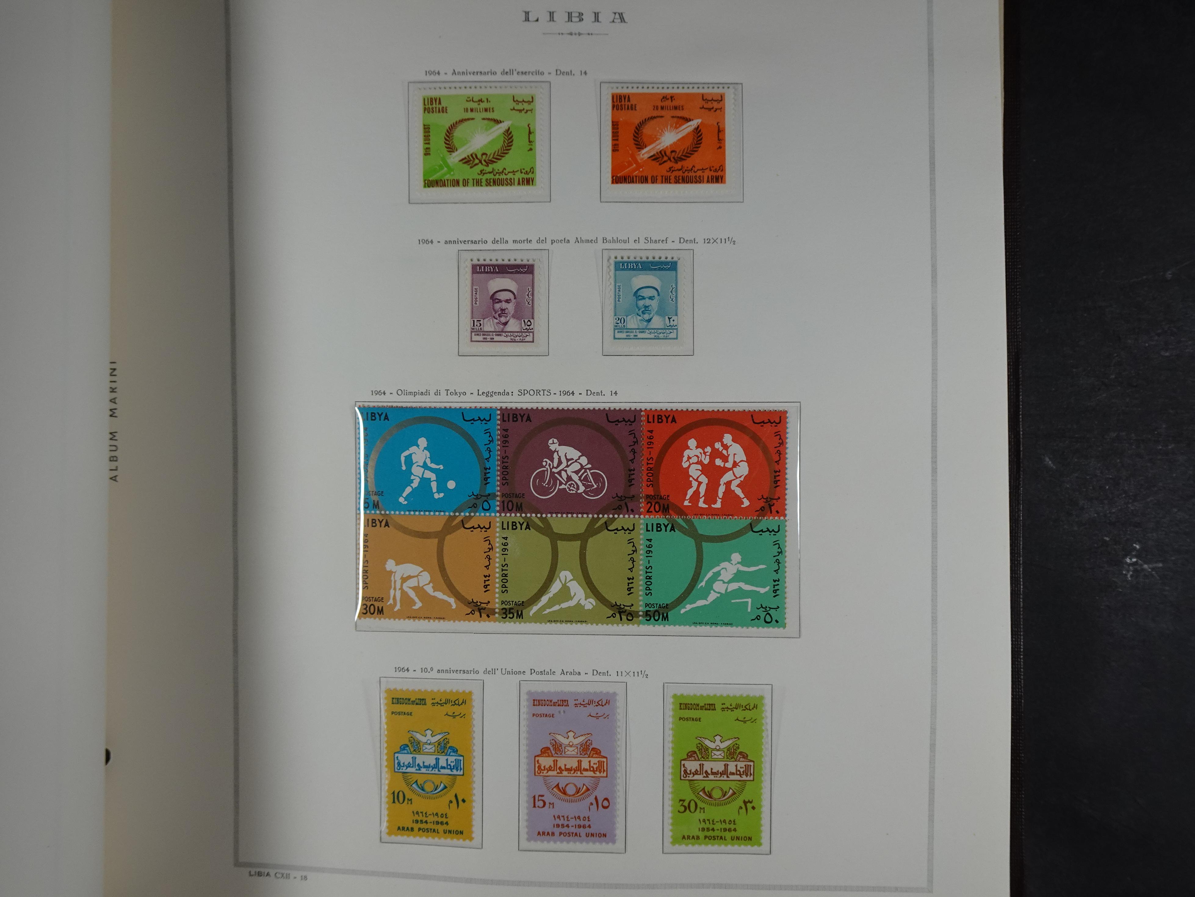 Bijna compleet verzameling Libië en Somalië vrijwel geheel postfris waar onder betere series erg schaars materiaal.  8