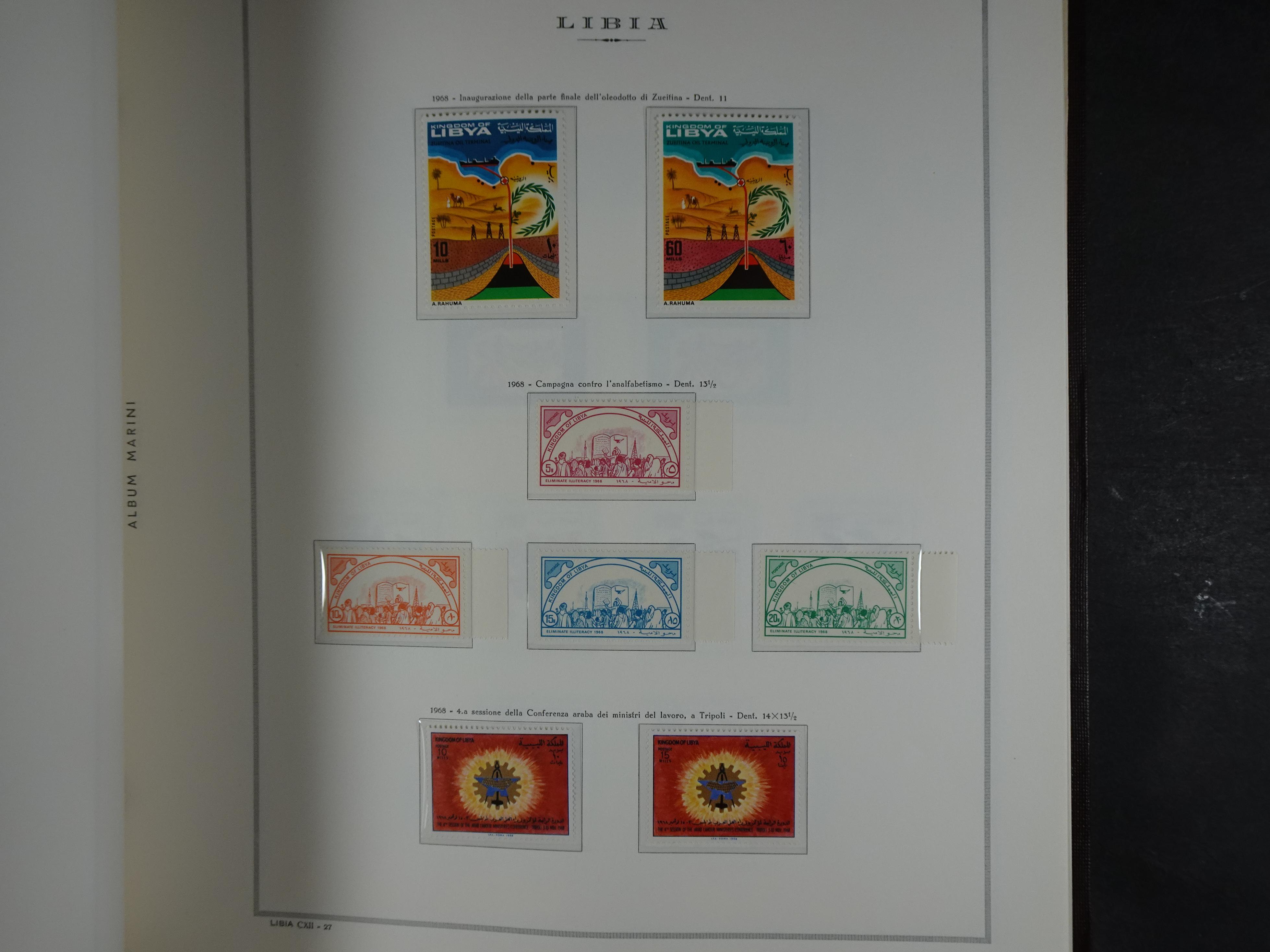 Bijna compleet verzameling Libië en Somalië vrijwel geheel postfris waar onder betere series erg schaars materiaal.  17