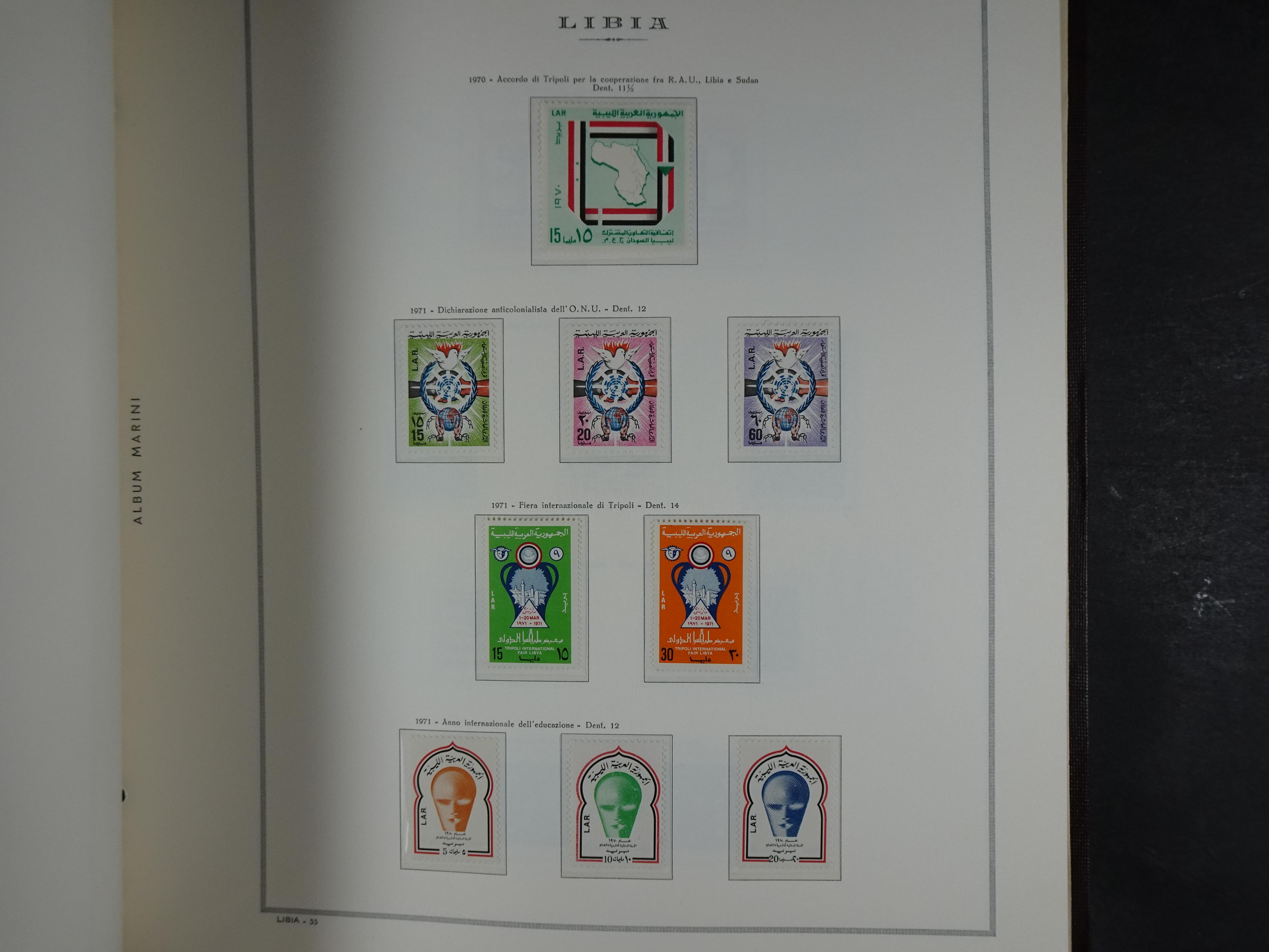 Bijna compleet verzameling Libië en Somalië vrijwel geheel postfris waar onder betere series erg schaars materiaal.  23