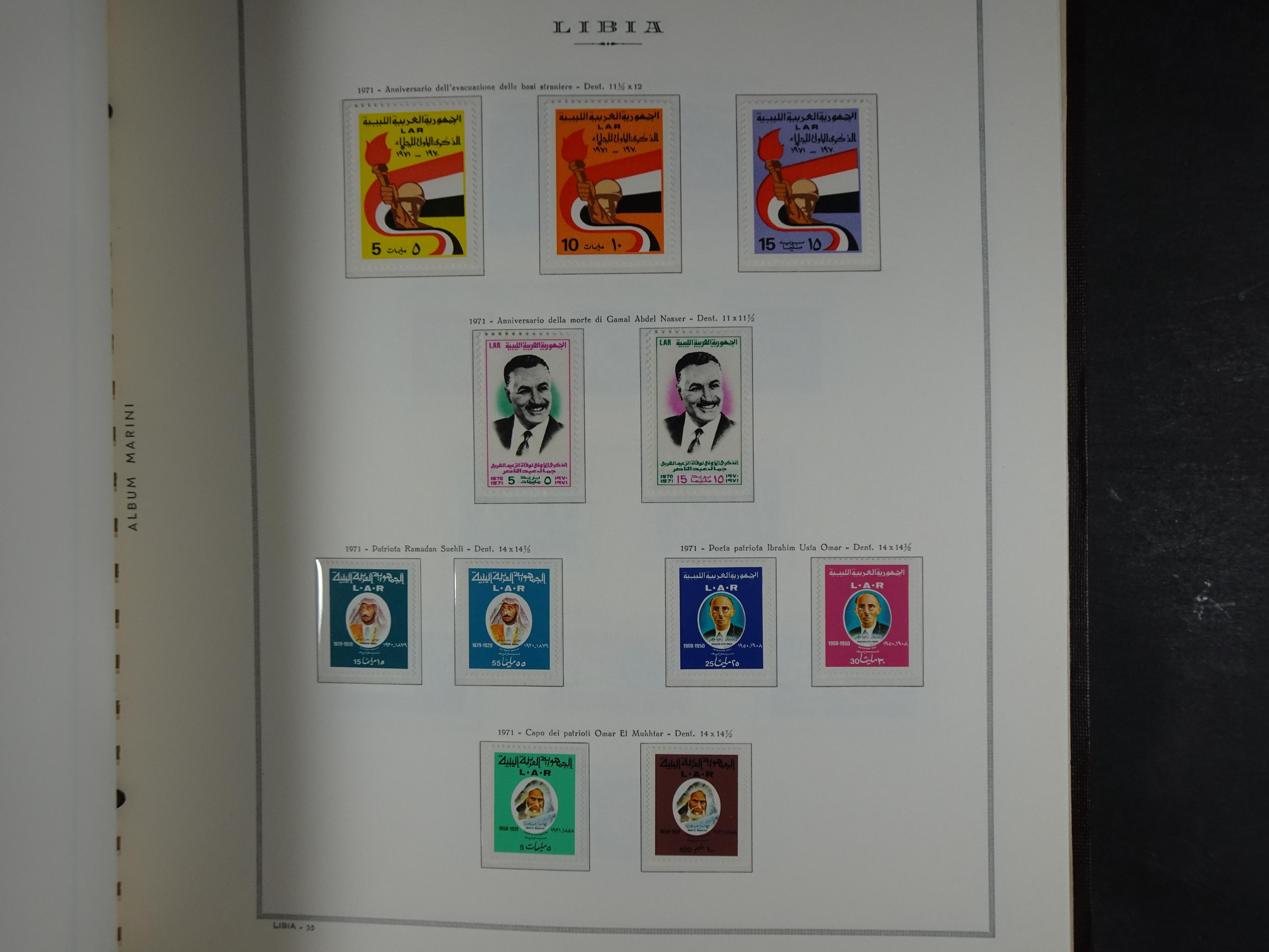 Bijna compleet verzameling Libië en Somalië vrijwel geheel postfris waar onder betere series erg schaars materiaal.  25