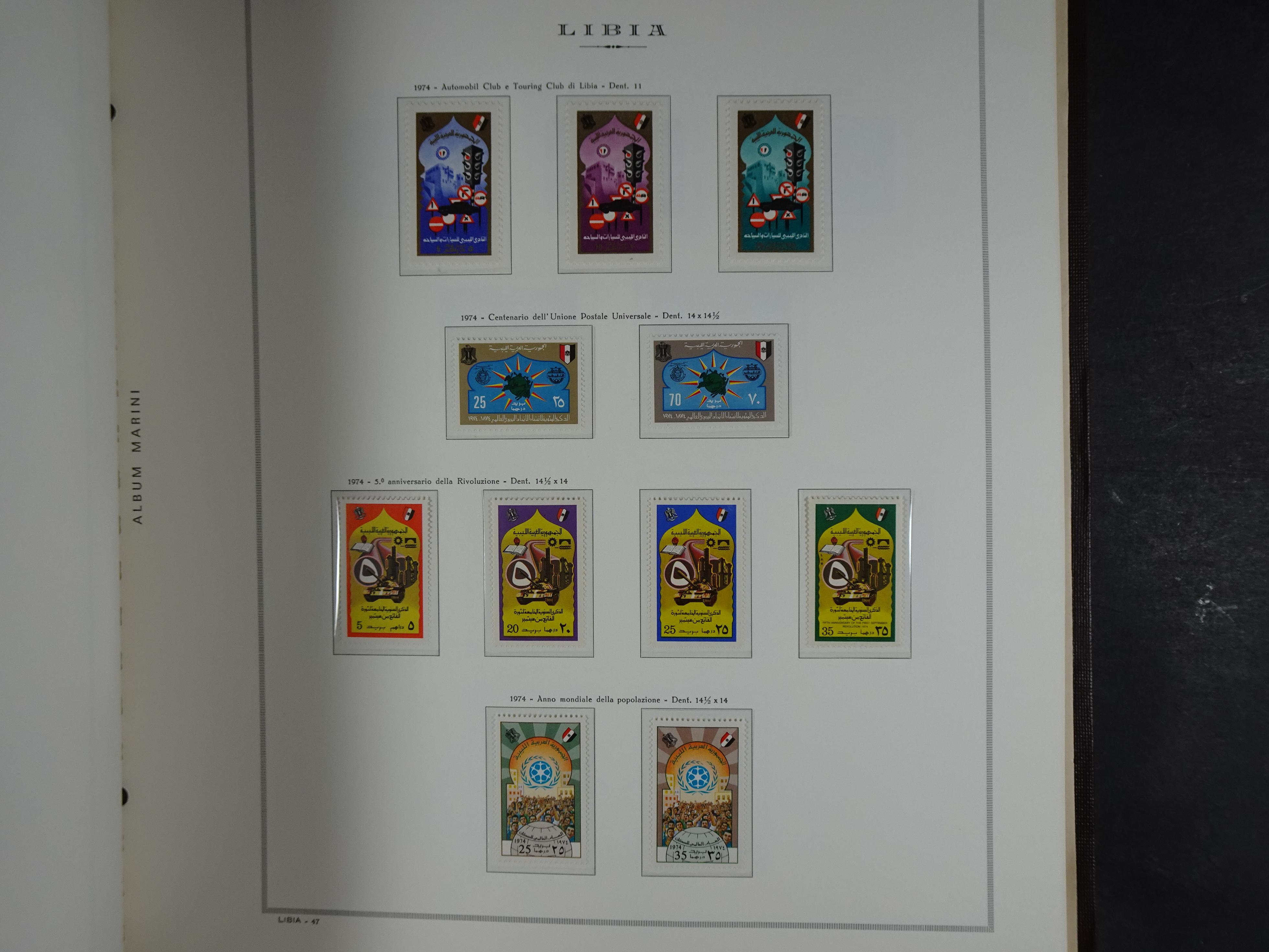 Bijna compleet verzameling Libië en Somalië vrijwel geheel postfris waar onder betere series erg schaars materiaal.  37